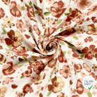 DOUBLE GAZE DE COTON FLEURS BLANC CASSÉ - My Little Coupon