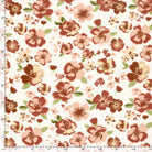 DOUBLE GAZE DE COTON FLEURS BLANC CASSÉ - My Little Coupon