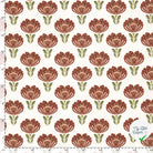 DOUBLE GAZE DE COTON FLEURS FOND BLANC - My Little Coupon