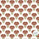 DOUBLE GAZE DE COTON FLEURS FOND BLANC - My Little Coupon