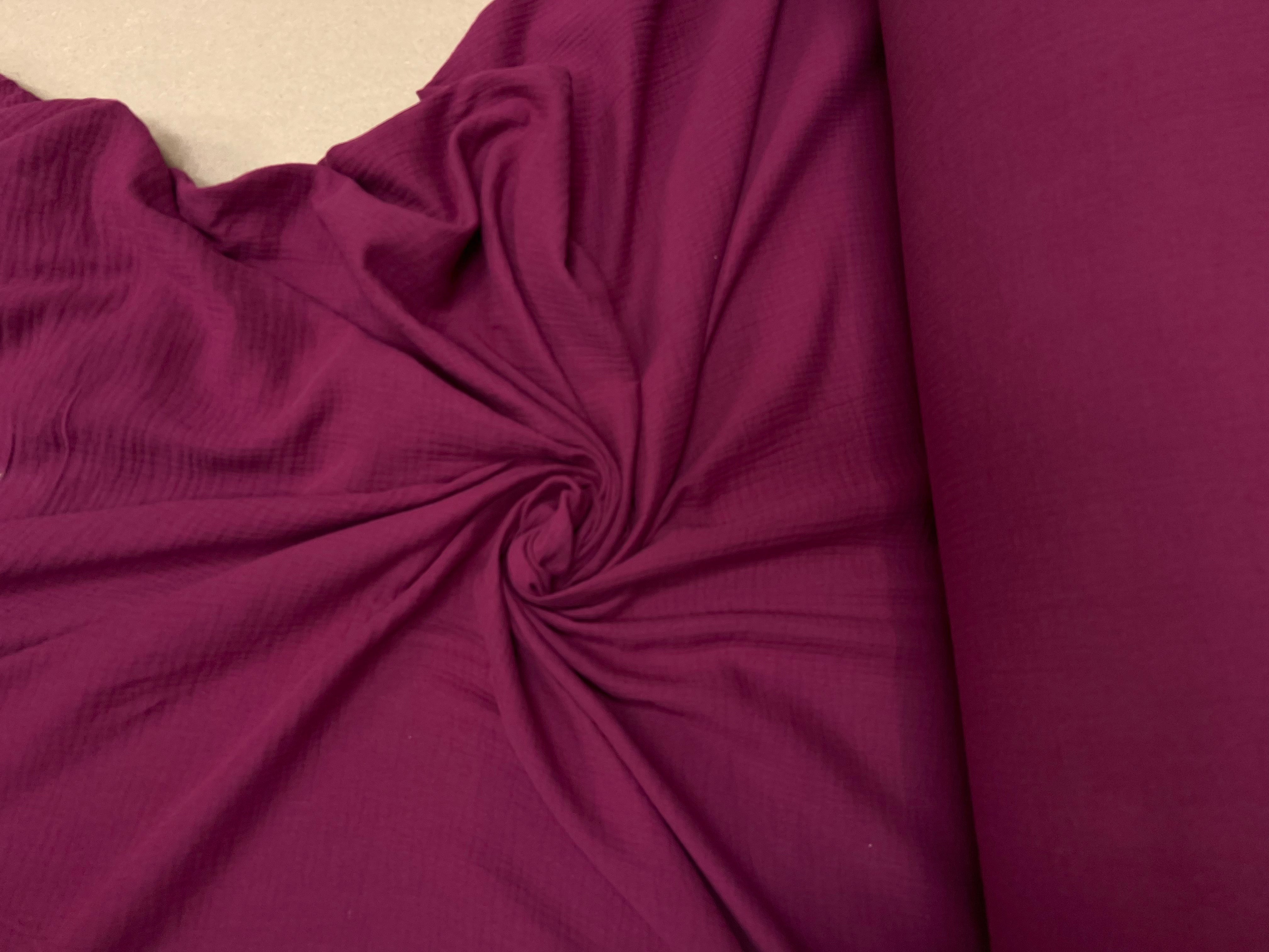 DOUBLE GAZE DE COTON LIE DE VIN - My Little Coupon