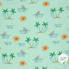 DOUBLE GAZE DE COTON PALMIER MENTHE - My Little Coupon