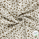 DOUBLE GAZE DE COTON PANTHÈRE BLANC CASSÉ - My Little Coupon