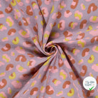 DOUBLE GAZE DE COTON PANTHÈRE LILAS - My Little Coupon