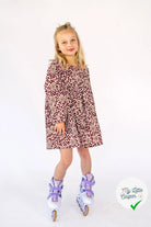 DOUBLE GAZE DE COTON PANTHÈRE ROSE CLAIR - My Little Coupon