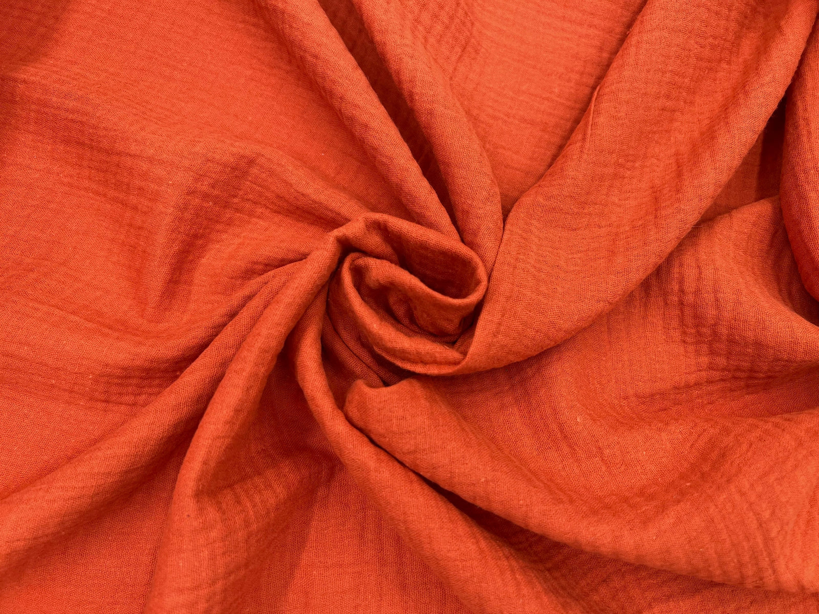 DOUBLE GAZE DE COTON TERRACOTTA MLC INTERN