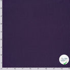 Double gaze de coton unie aubergine
