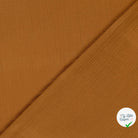 DOUBLE GAZE DE COTON UNIE CARAMEL - My Little Coupon