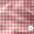 DOUBLE GAZE GAUFREE VICHY BONBON / BLANC CASSE 125 - My Little Coupon