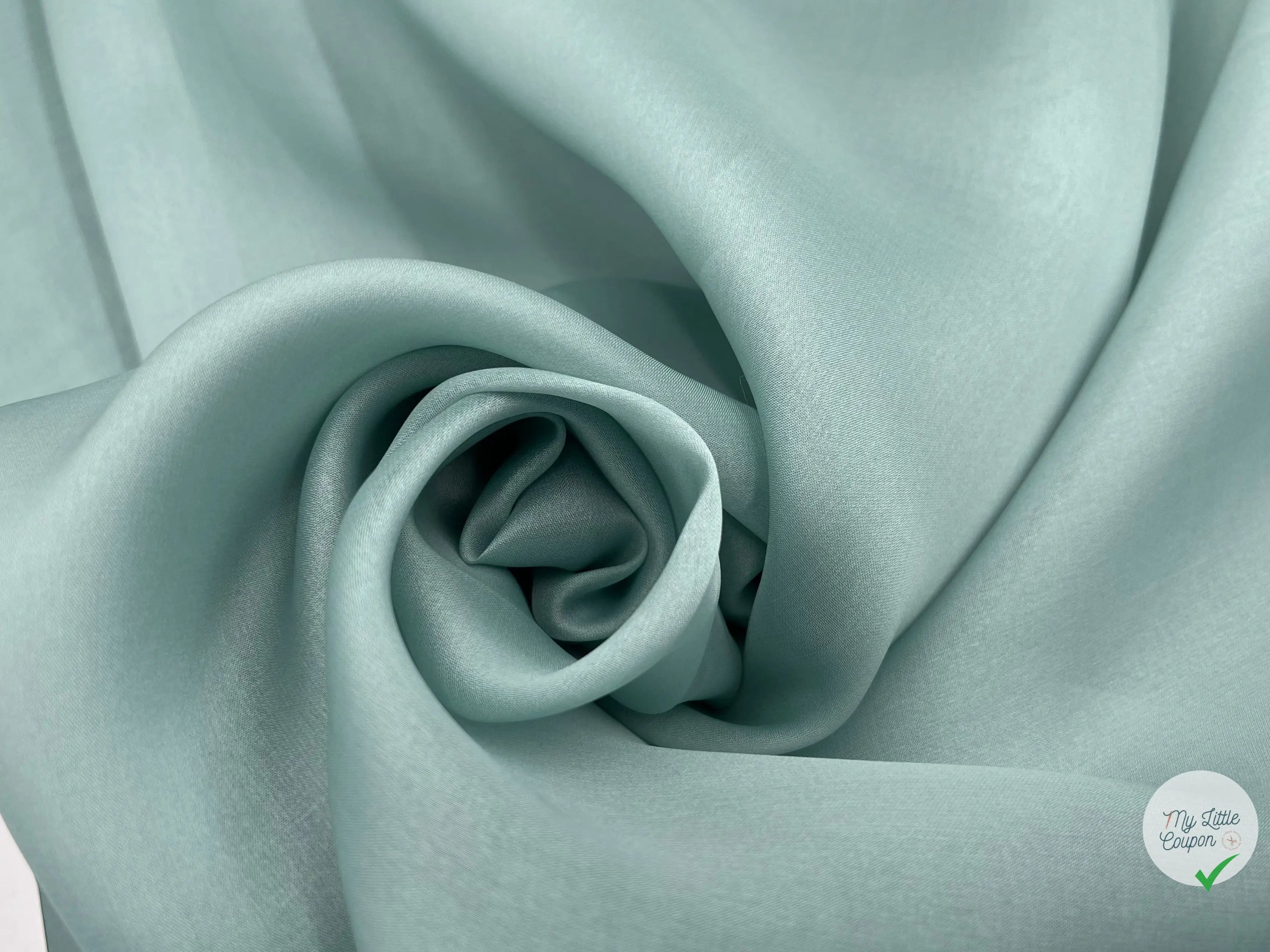 DOUBLE ORGANZA VERT D'EAU VENITIEN - My Little Coupon - tissu - coudre
