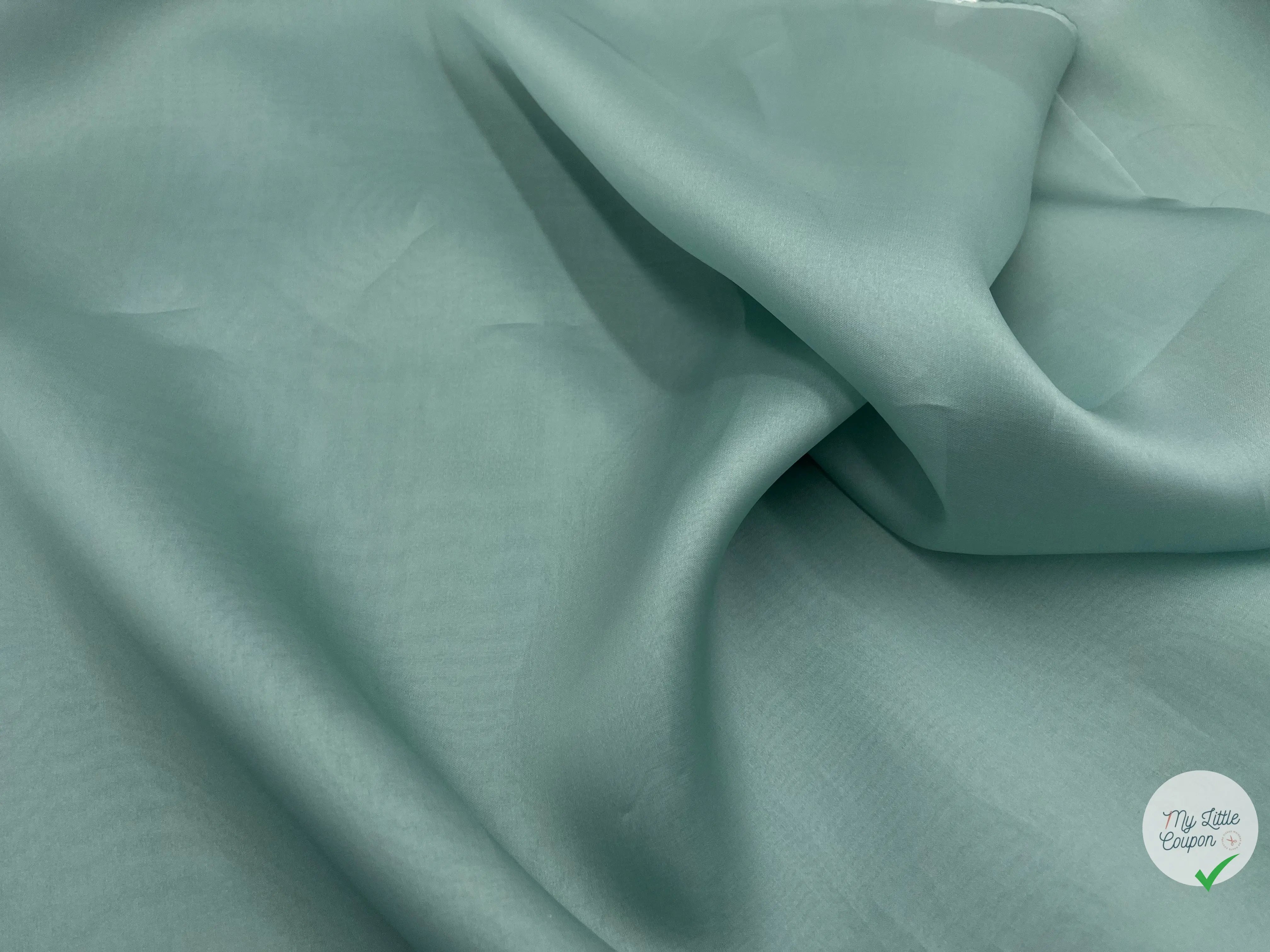 DOUBLE ORGANZA VERT D'EAU VENITIEN - My Little Coupon - tissu - coudre