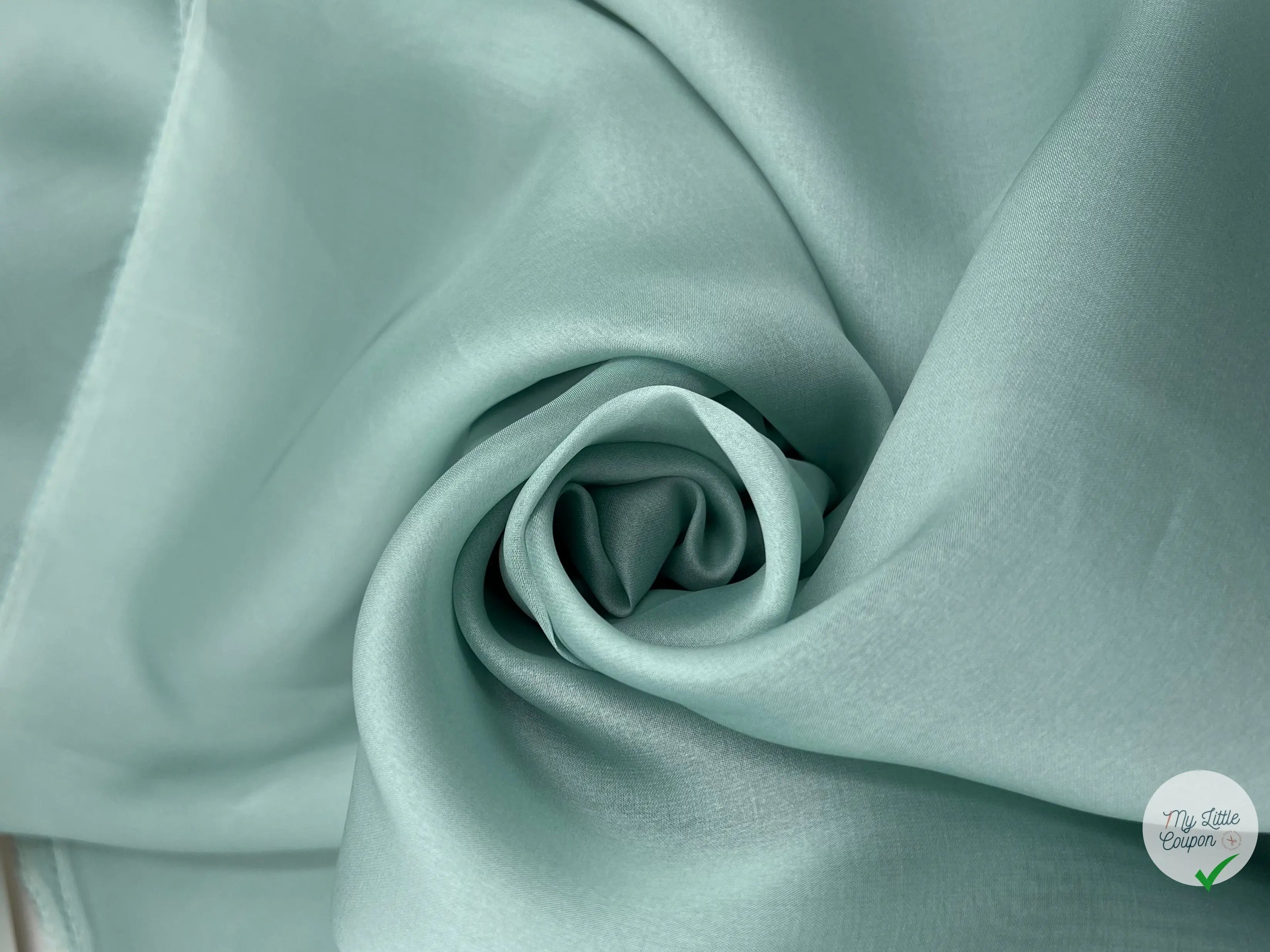 DOUBLE ORGANZA VERT D'EAU VENITIEN - My Little Coupon - tissu - coudre