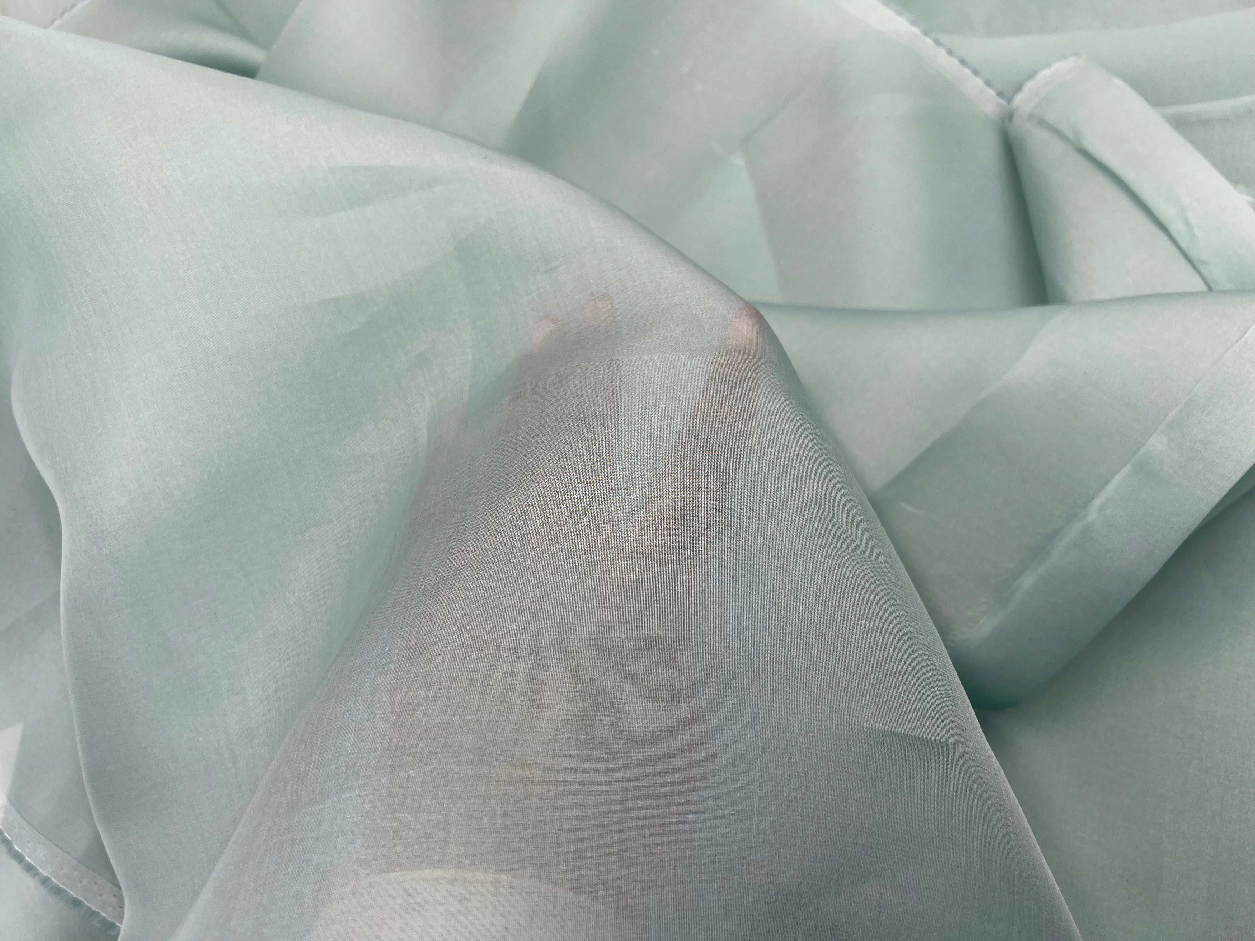 DOUBLE ORGANZA VERT D'EAU VENITIEN - My Little Coupon - tissu - coudre
