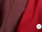 DOUBLE SATIN RÉVERSIBLE CONTRECOLLÉ BORDEAUX CLAIR ET BORDEAUX FONCÉ - My Little Coupon - tissu - coudre