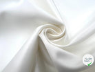 DOUBLE SATIN RICHE CONTRECOLLÉ BLANC RÉVERSIBLE - My Little Coupon - tissu - coudre
