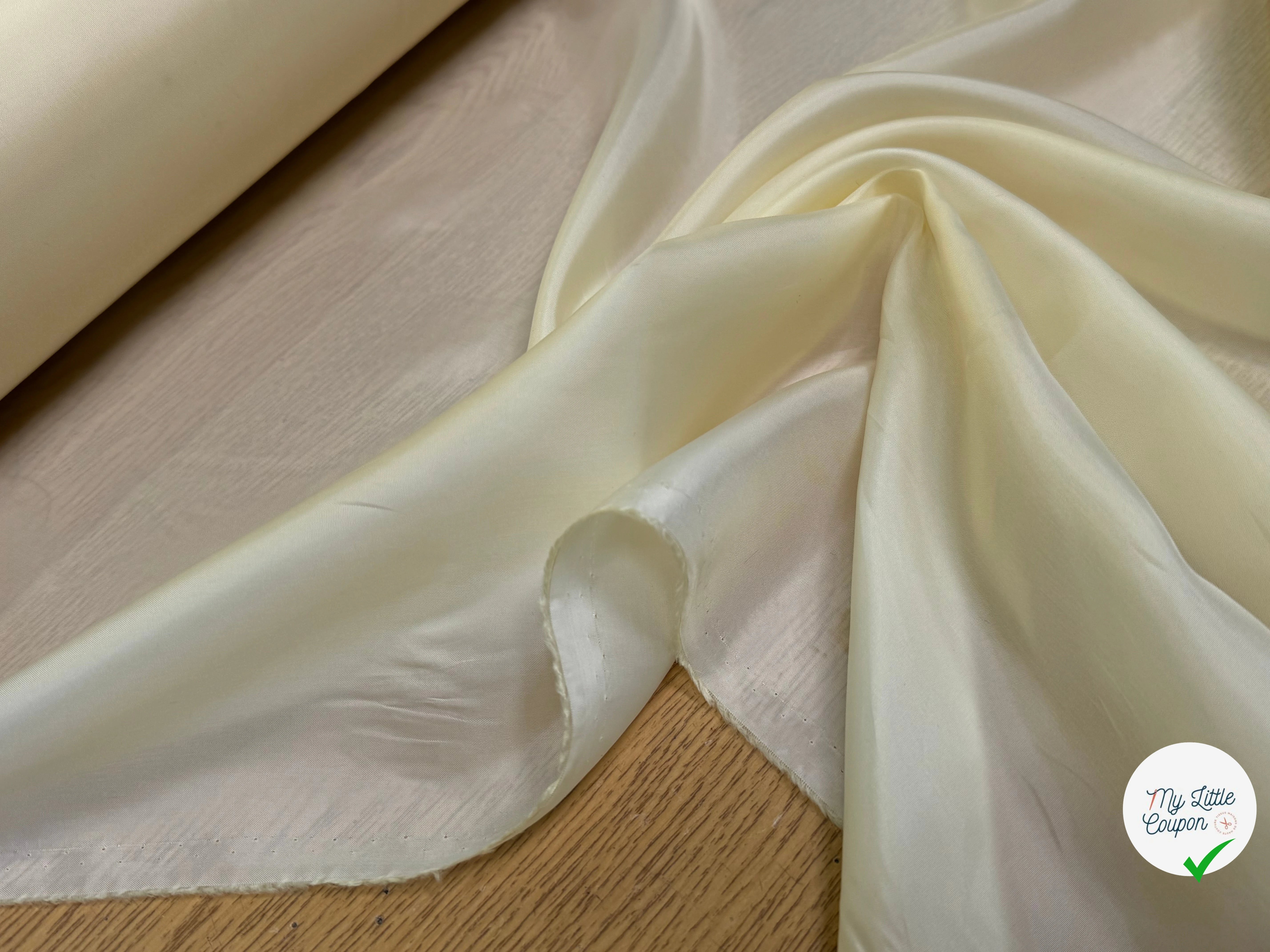 DOUBLURE 100% CUPRO FINE VANILLE - My Little Coupon