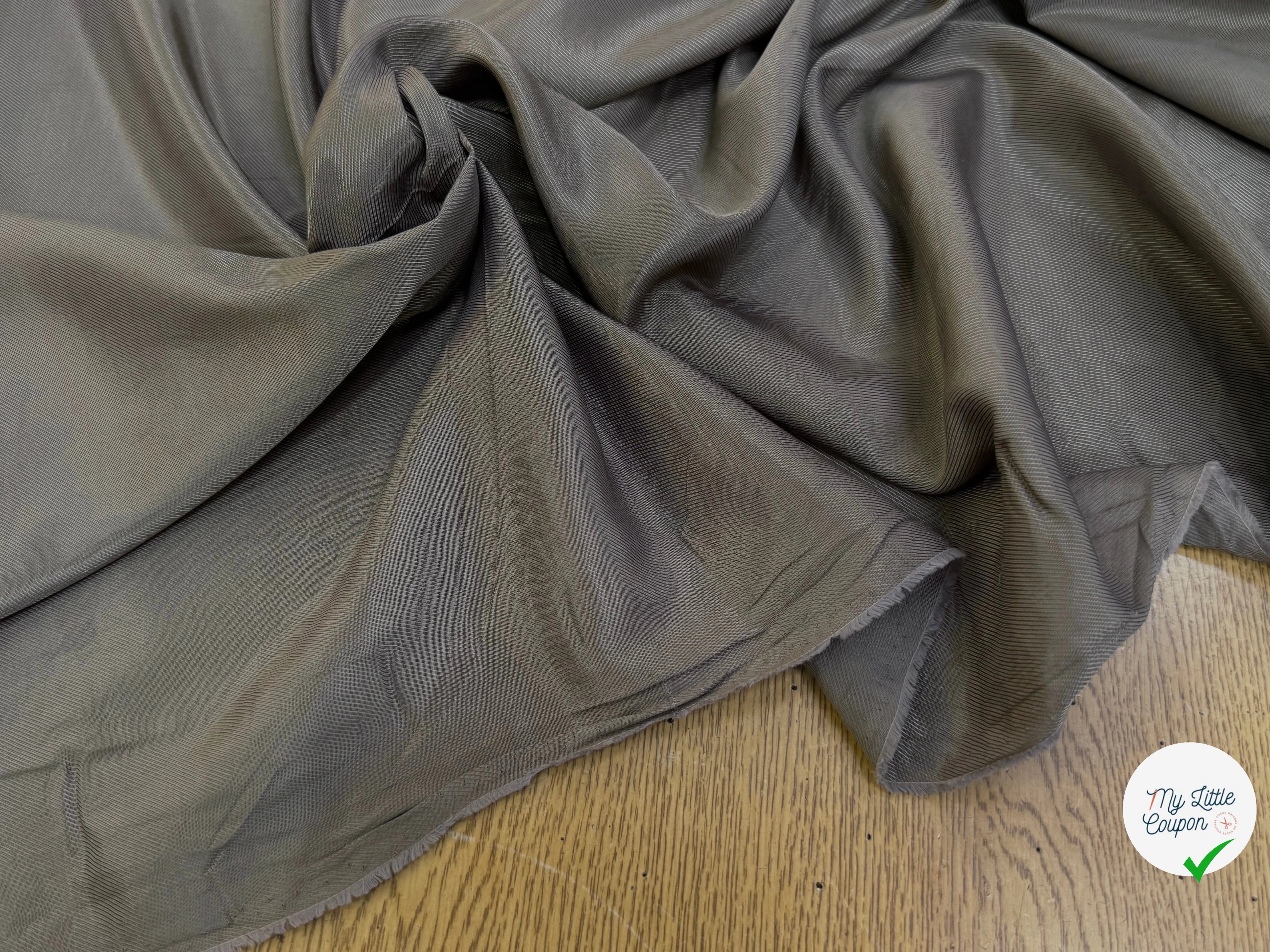 DOUBLURE 100% VISCOSE DRILL BEIGE MARRONNÉ - My Little Coupon