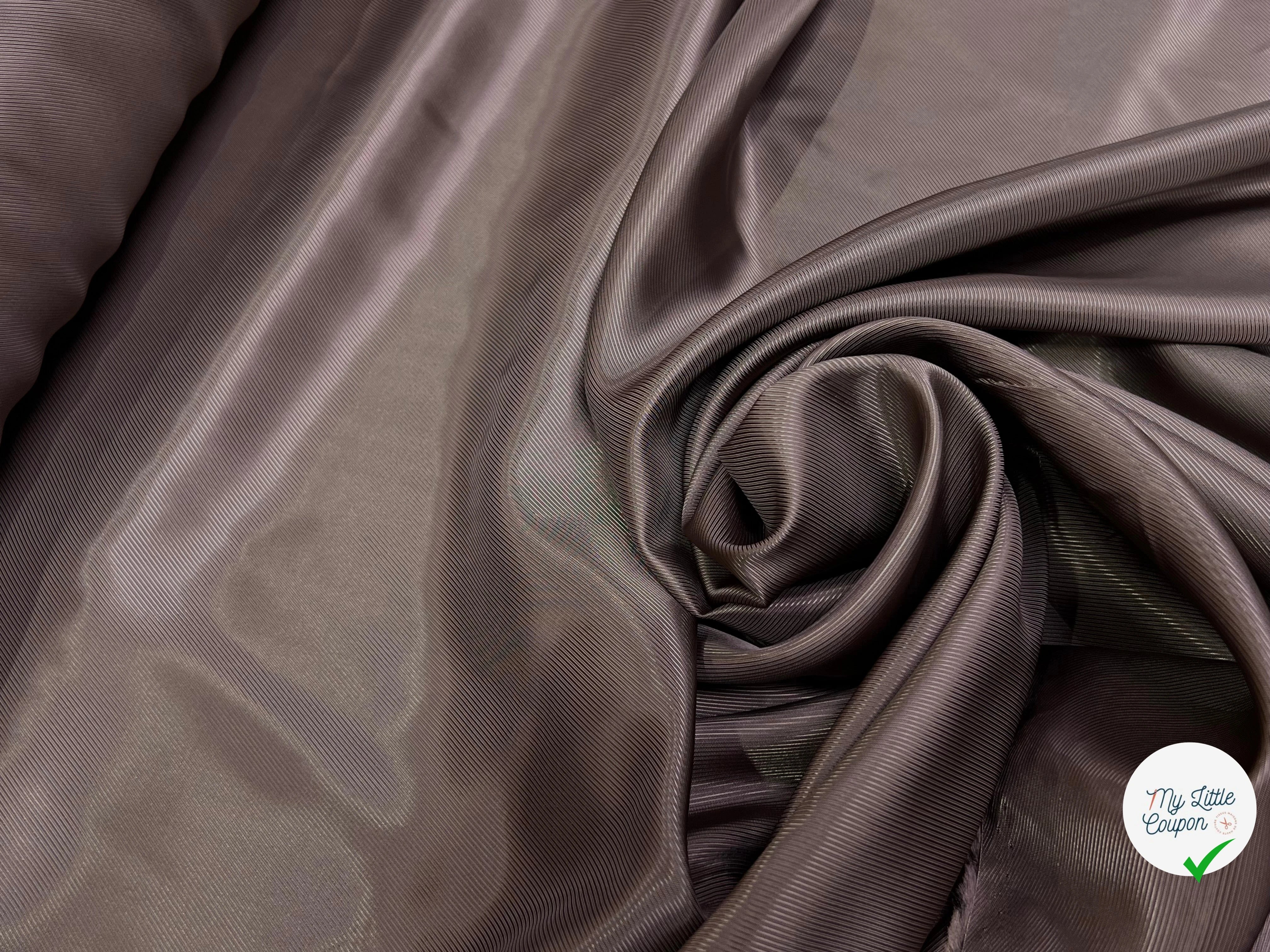 DOUBLURE 100% VISCOSE DRILL MARRON GLACÉ - My Little Coupon