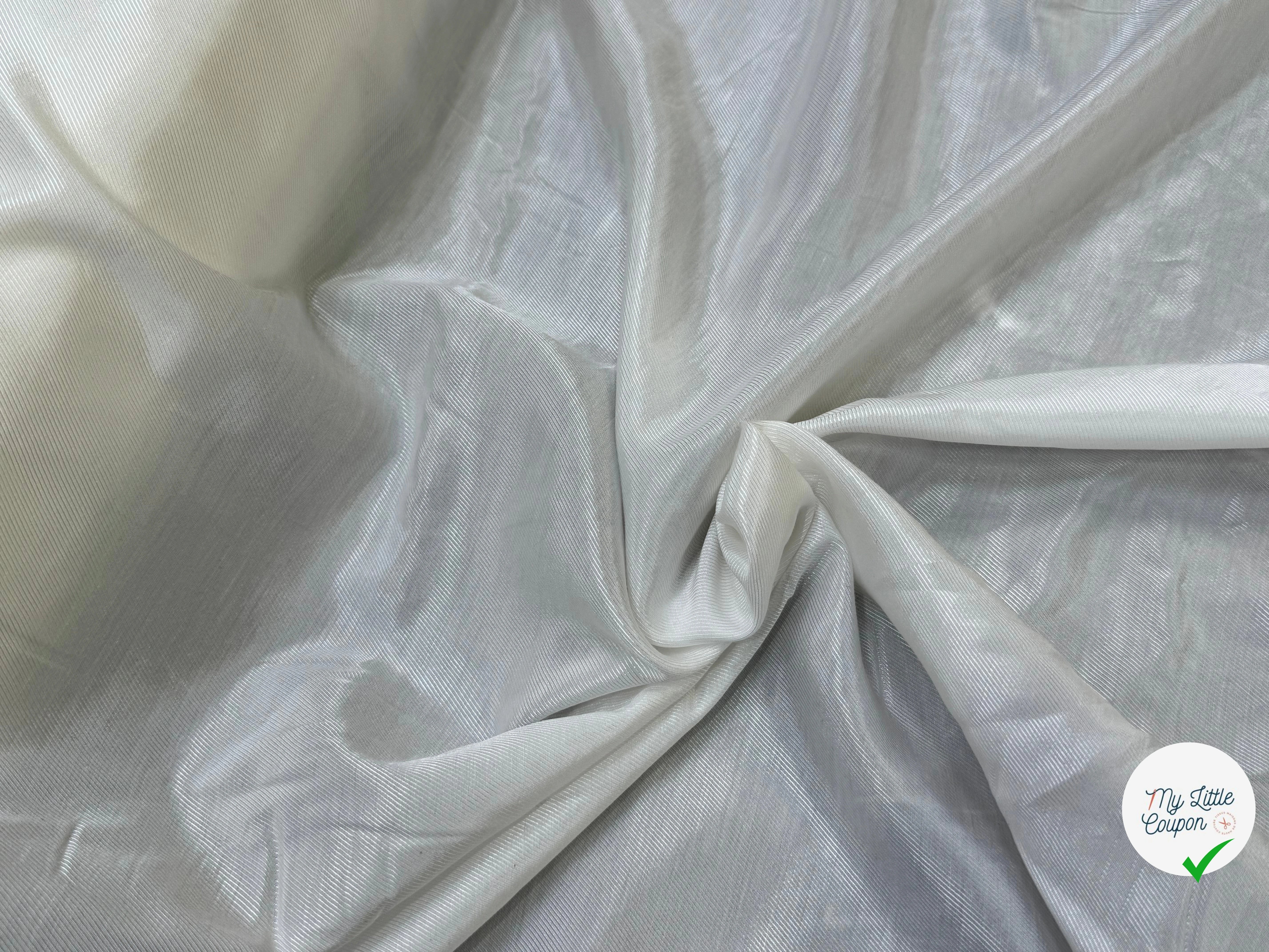 DOUBLURE 100% VISCOSE DRILL SOFT ECRU - My Little Coupon