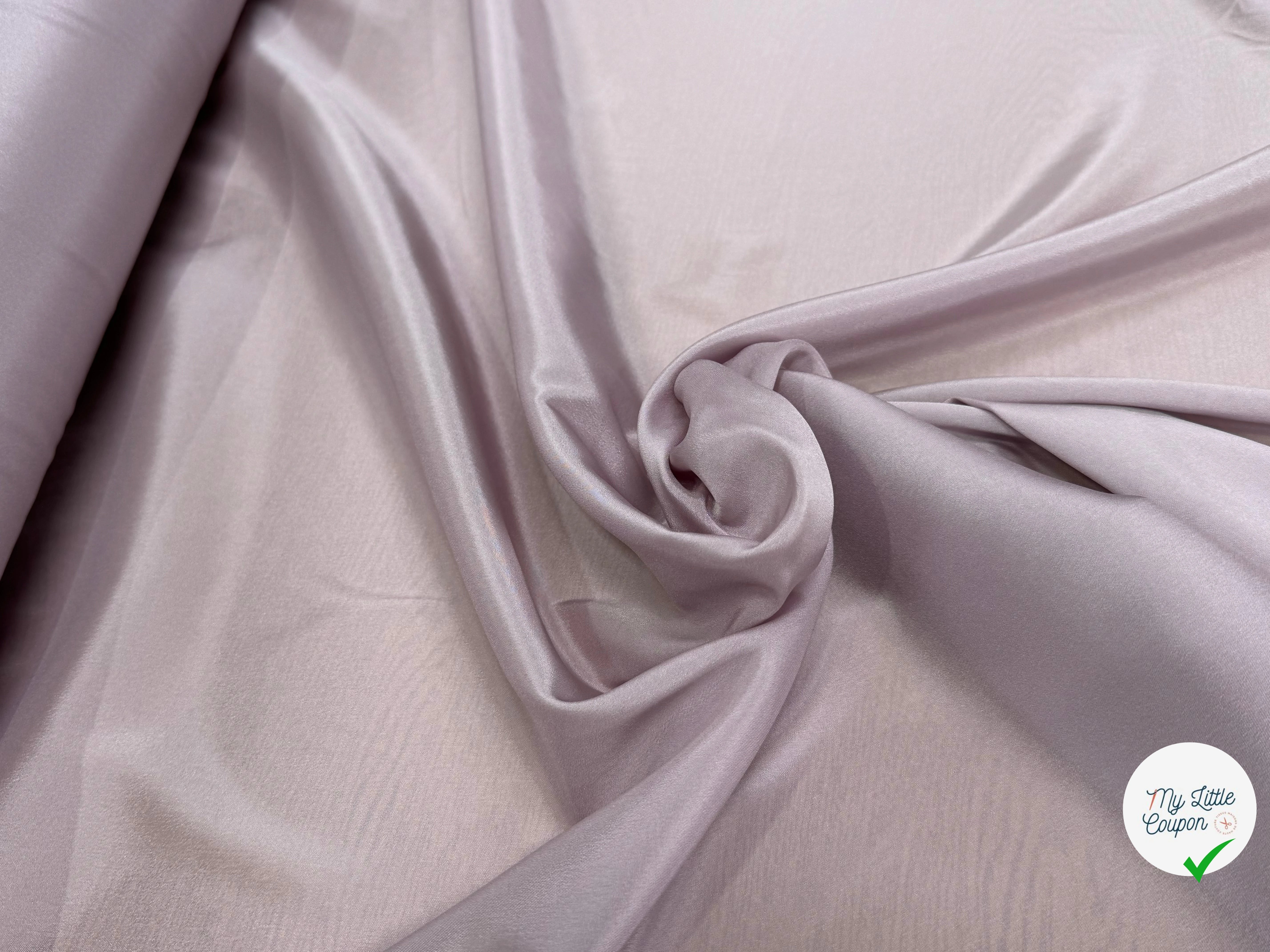 DOUBLURE 68% ACETATE STRETCH LÉGÈREMENT SATINÉ POLUERE - My Little Coupon