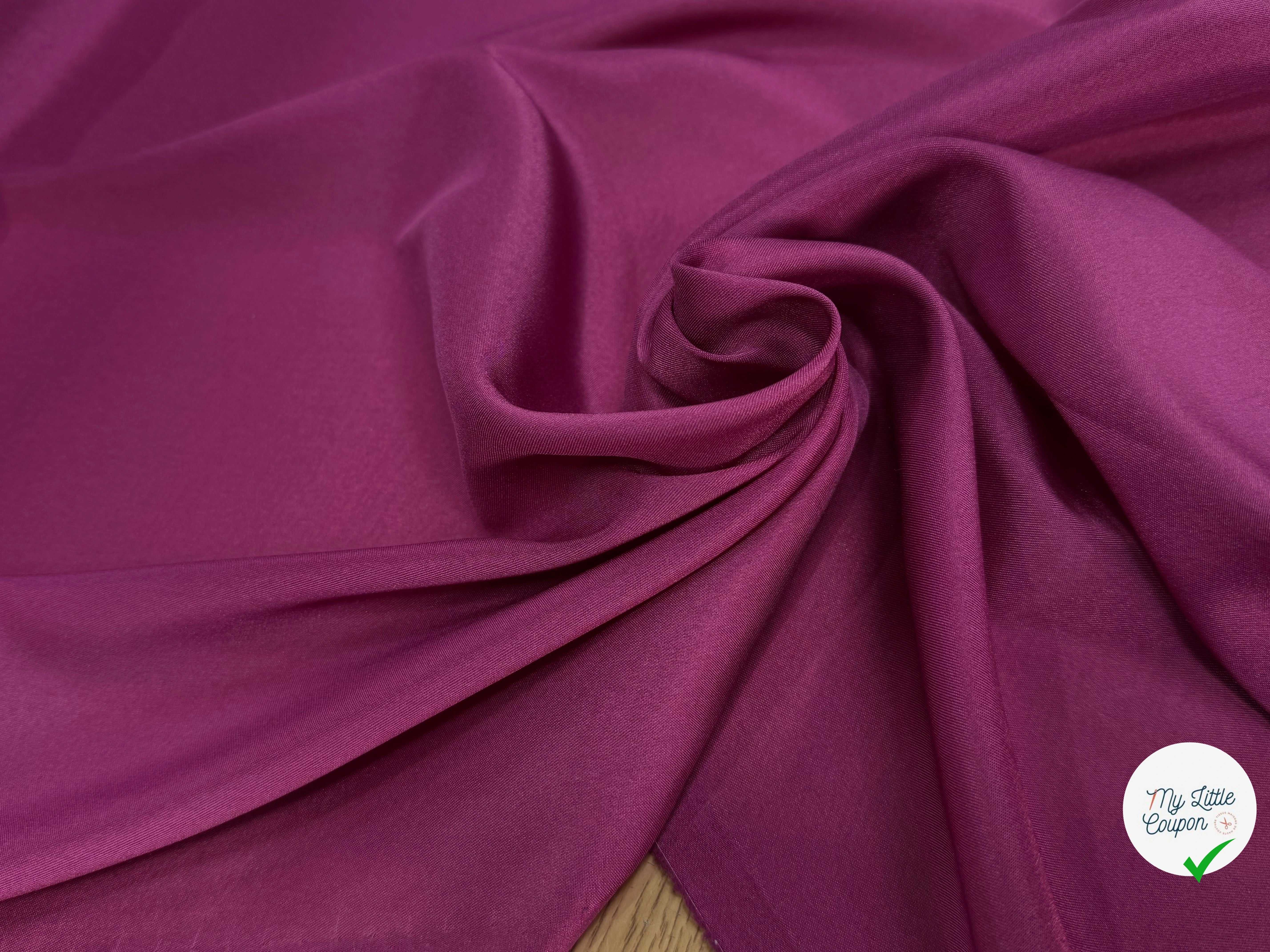 DOUBLURE ACÉTATE 68% ACÉTATE STRETCH AMÉTHYSTE - My Little Coupon