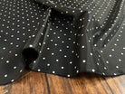 DOUBLURE ACÉTATE BEMBERG ARABEL NOIR POIS BLANC - My Little Coupon