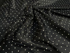 DOUBLURE ACÉTATE BEMBERG ARABEL NOIR POIS BLANC - My Little Coupon