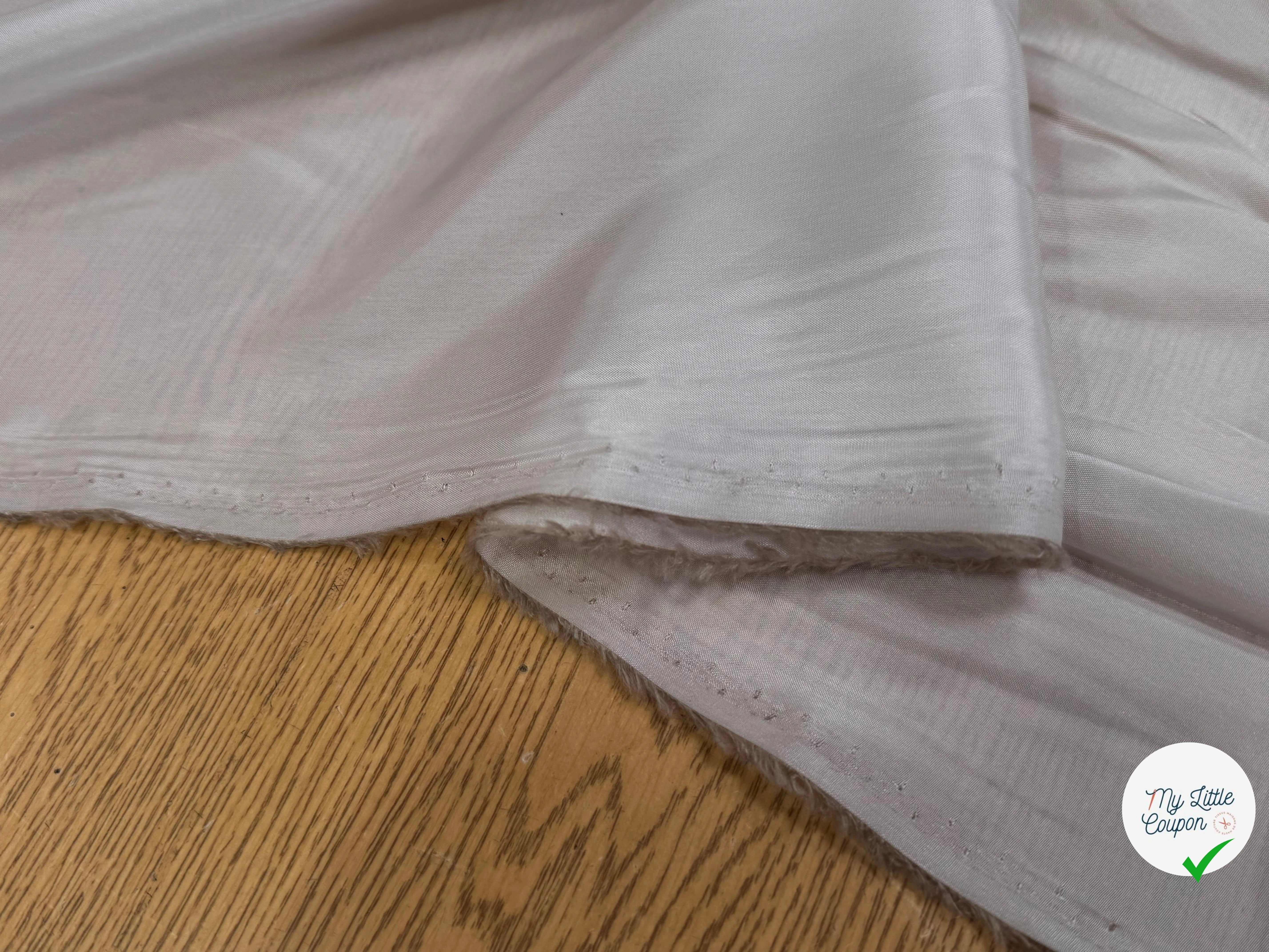 DOUBLURE ACÉTATE CUPRO FINE ET FROIDE CAFÉ AU LAIT - My Little Coupon