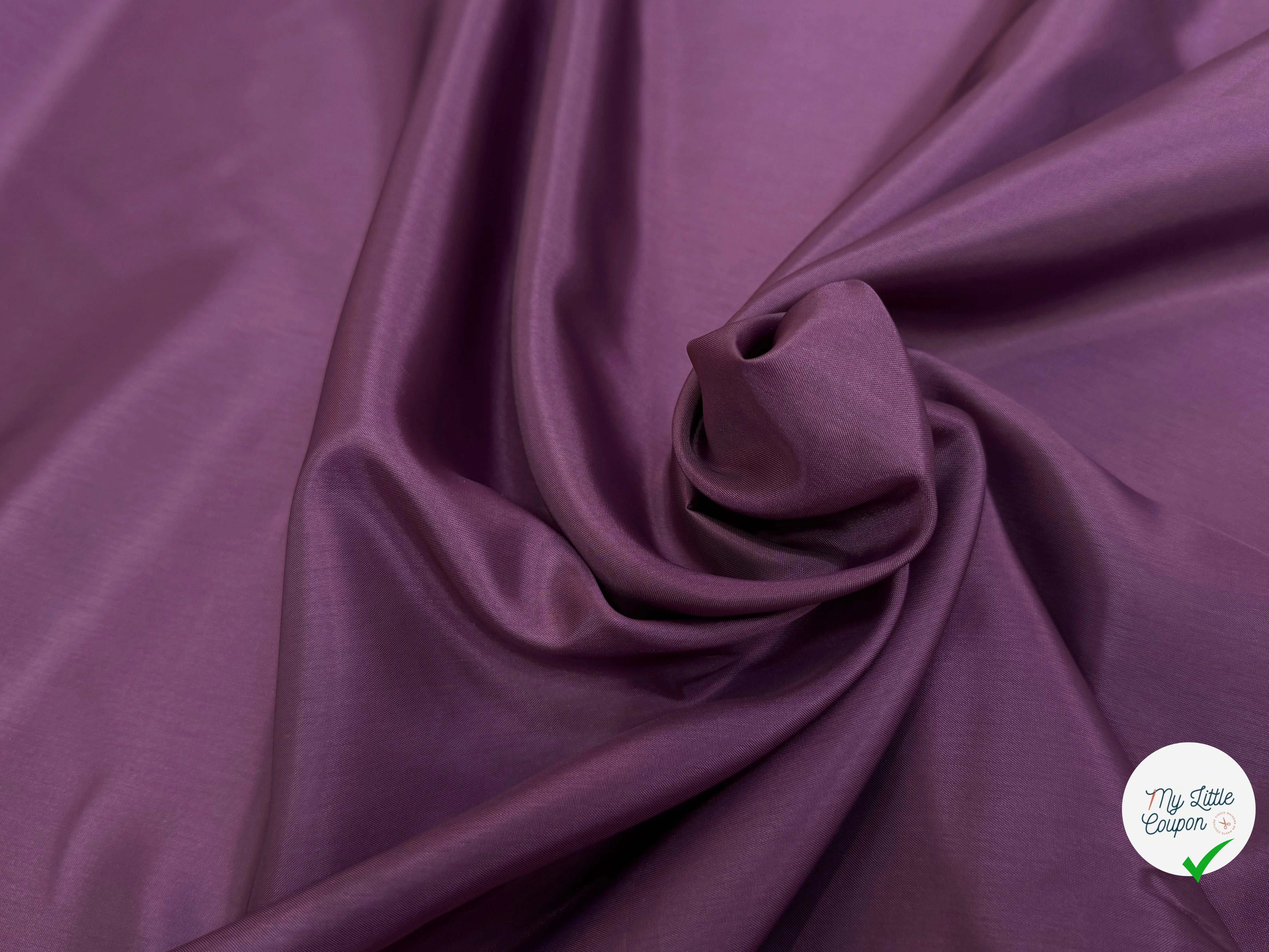 DOUBLURE ACETATE CUPRO FINE MARRON VIOLET 38% CUPRO - My Little Coupon