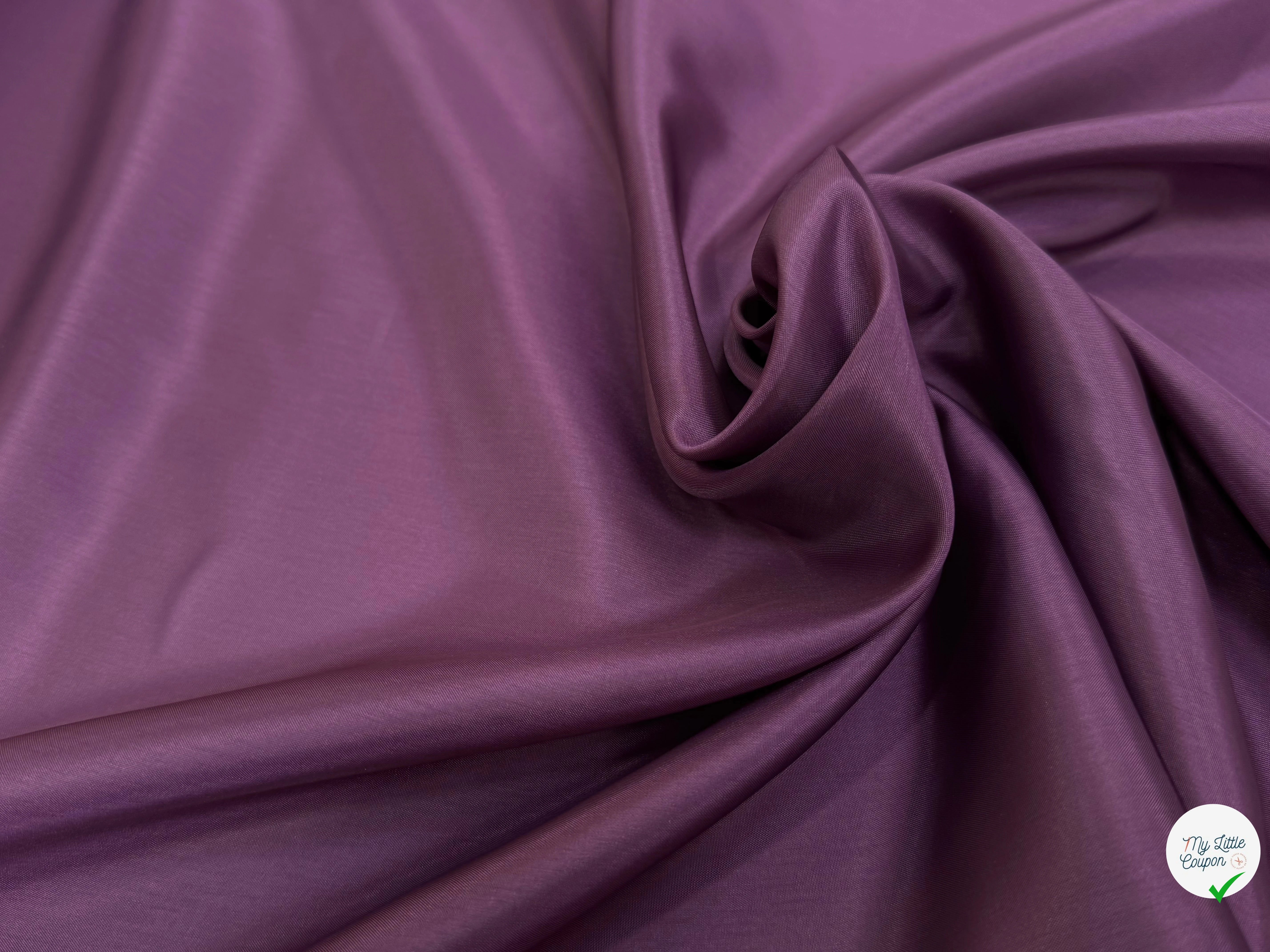 DOUBLURE ACETATE CUPRO FINE MARRON VIOLET 38% CUPRO - My Little Coupon