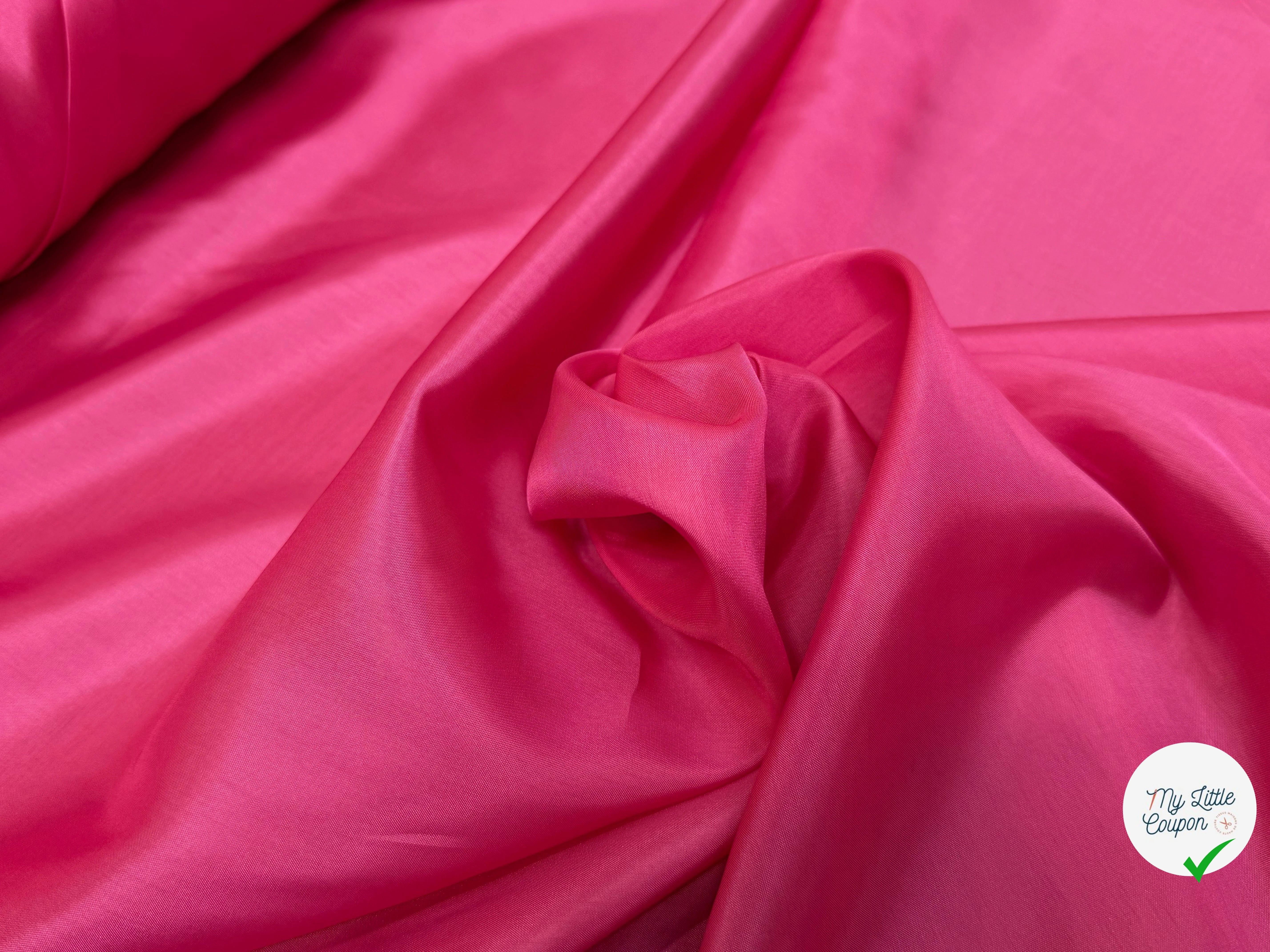 DOUBLURE ACETATE CUPRO FINE ROSE 38% CUPRO - My Little Coupon