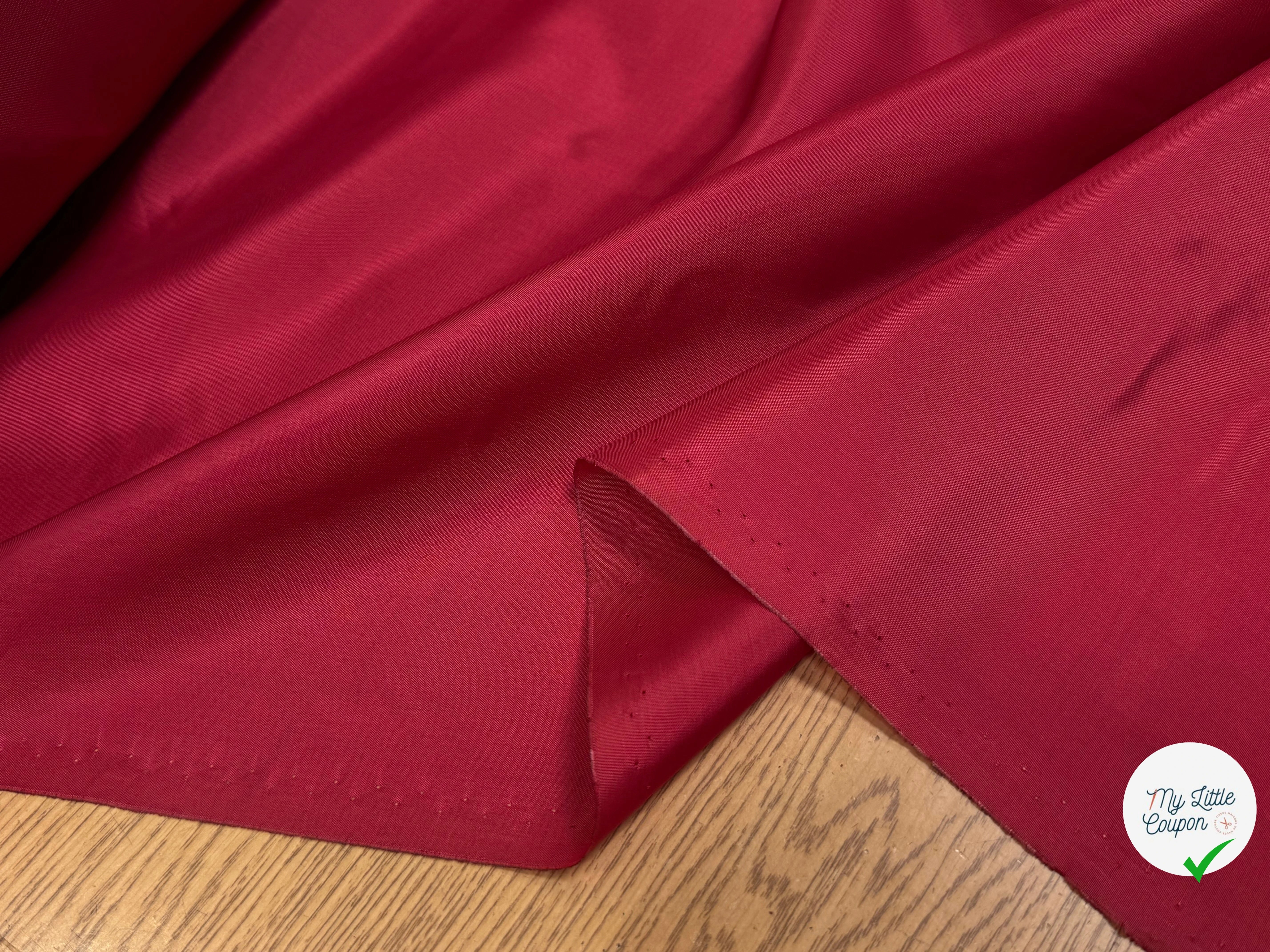 DOUBLURE ACETATE CUPRO ROUGE 62% ACETATE - My Little Coupon