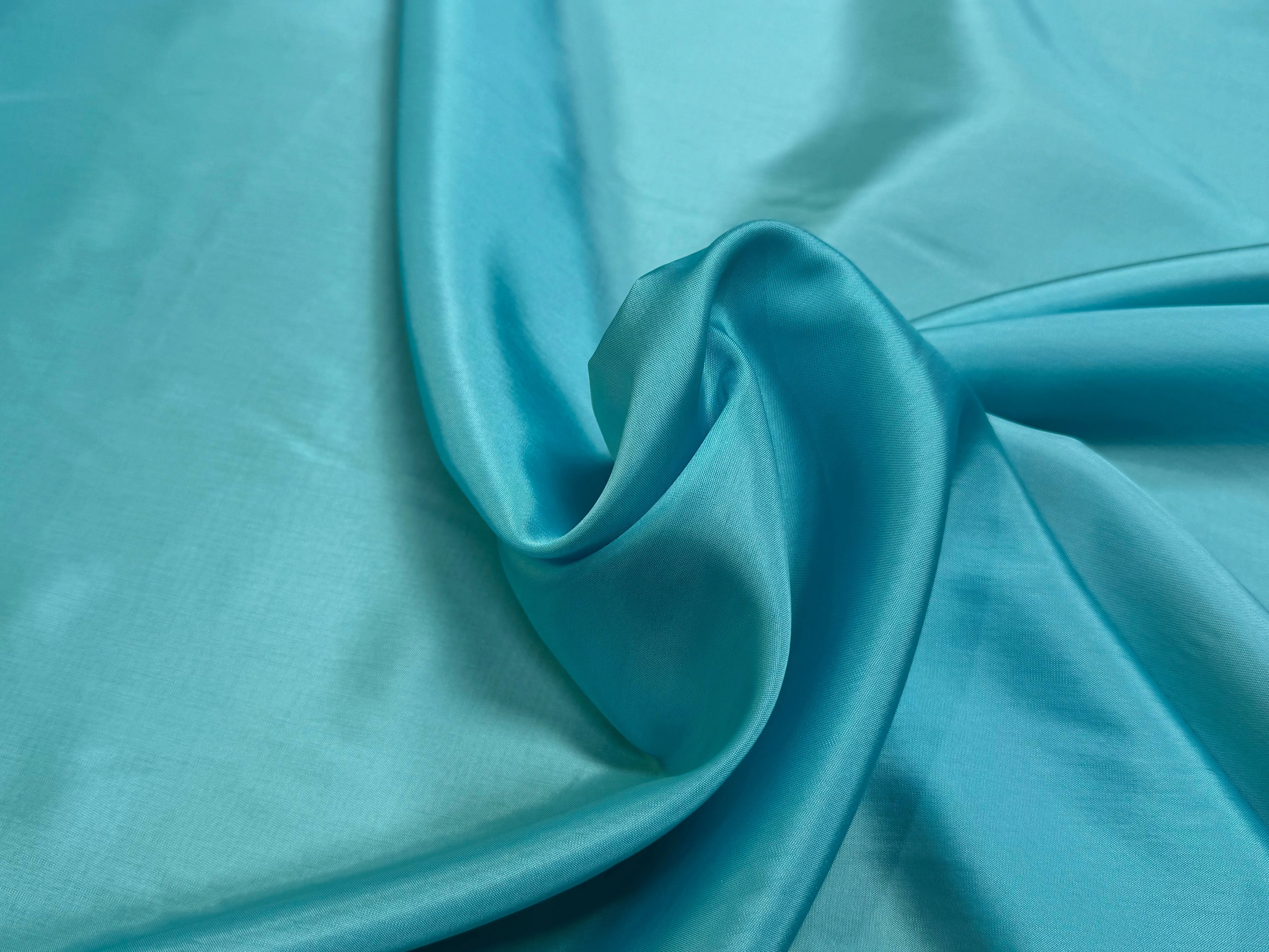 DOUBLURE ACETATE CUPRO TURQUOISE 62% ACETATE - My Little Coupon