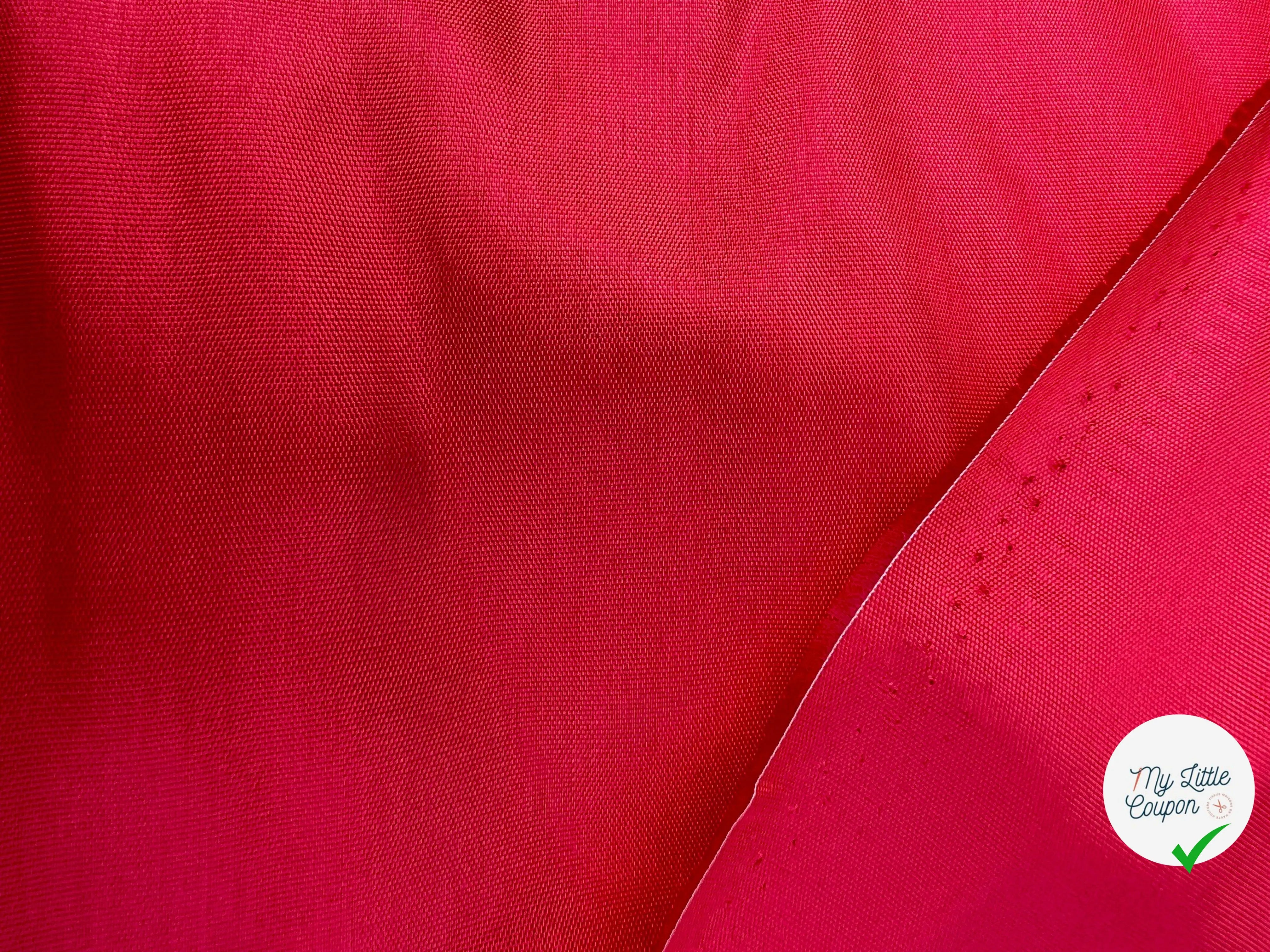 DOUBLURE ACÉTATE ROUGE SANG 100% ACÉTATE - coupon de 3 mètres - My Little Coupon - tissu - coudre