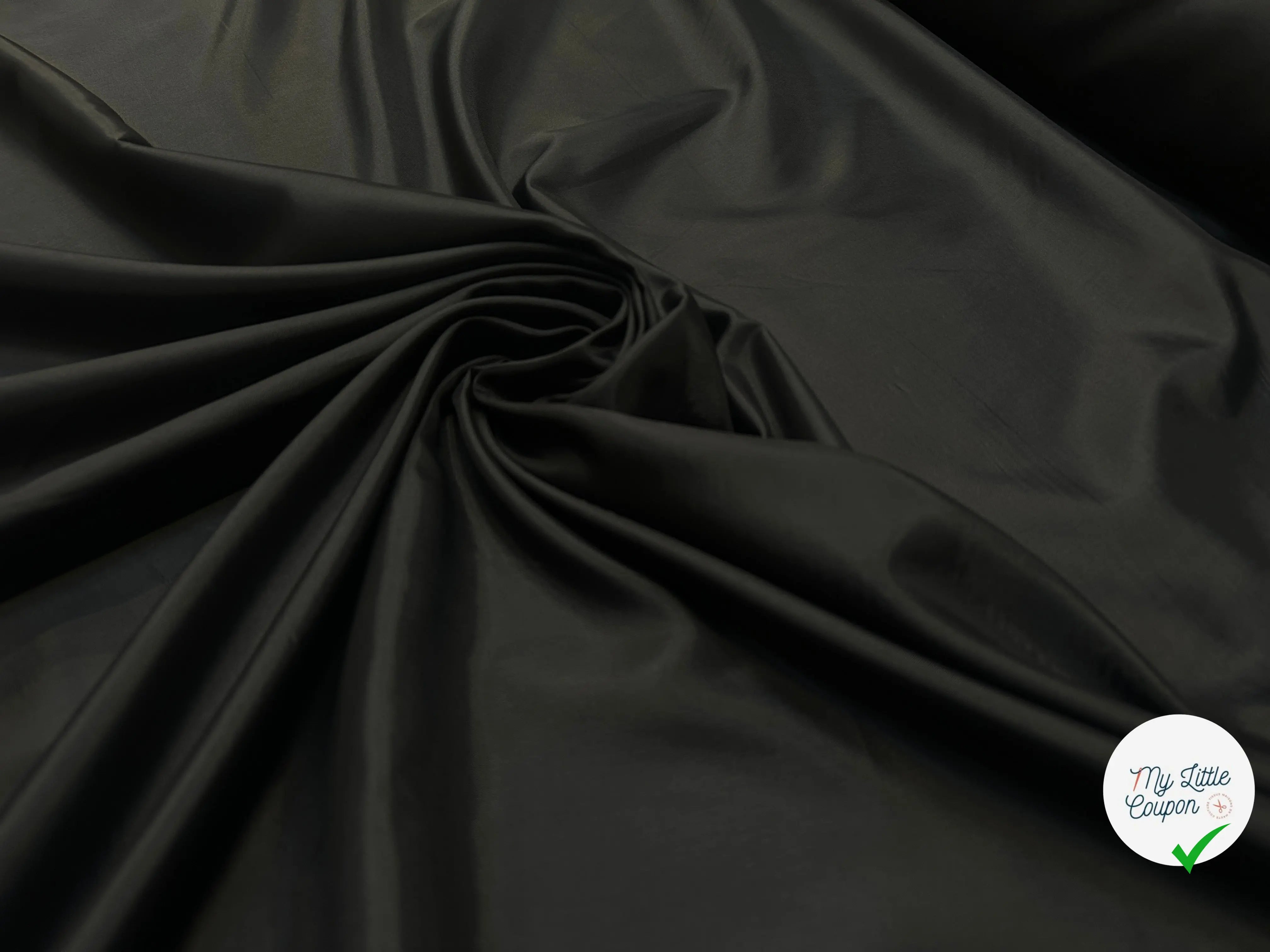 DOUBLURE ACETATE TAFFETAS GRIS ANTHRACITE - My Little Coupon