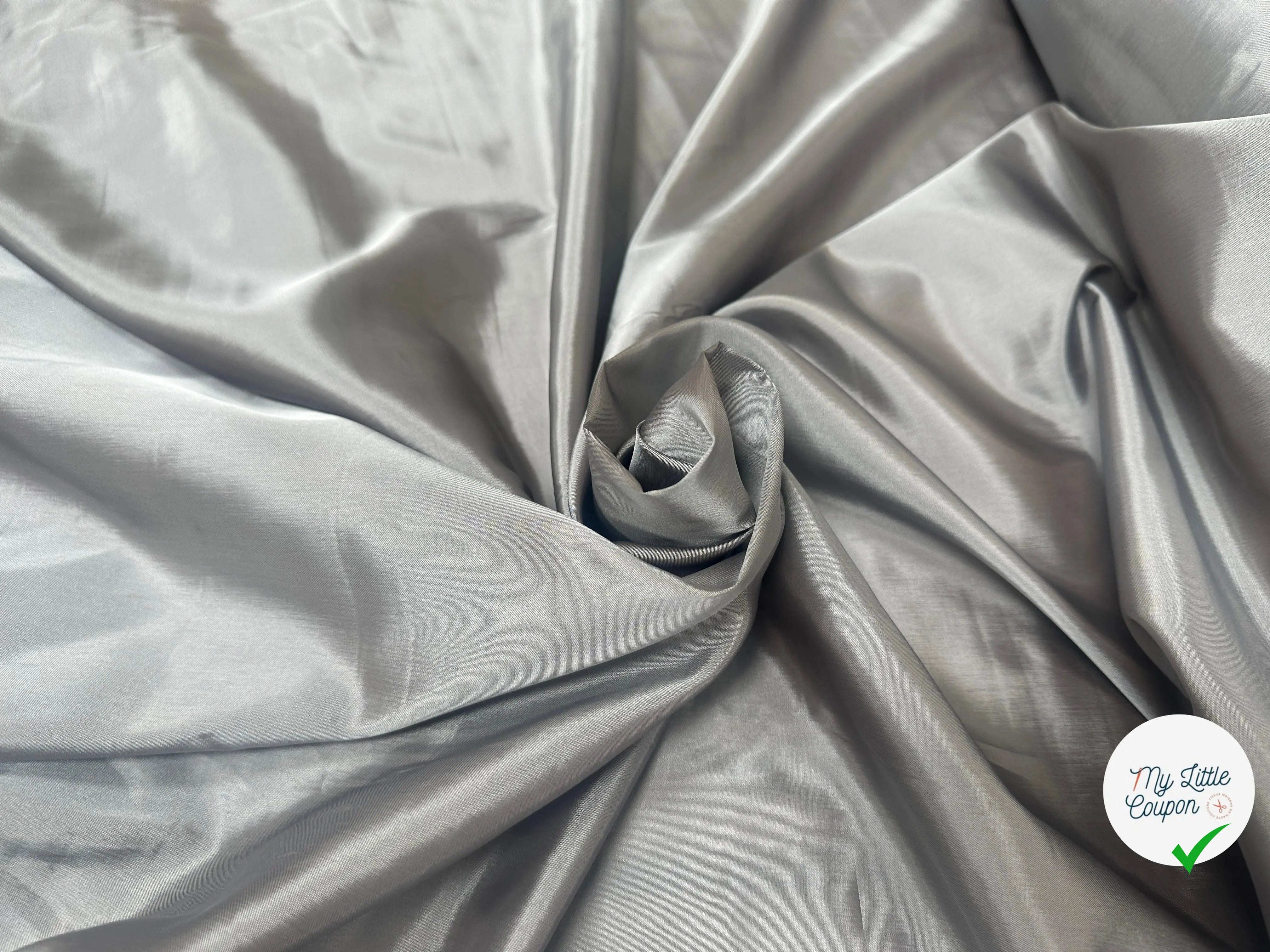 DOUBLURE ACETATE TAFFETAS GRIS - My Little Coupon