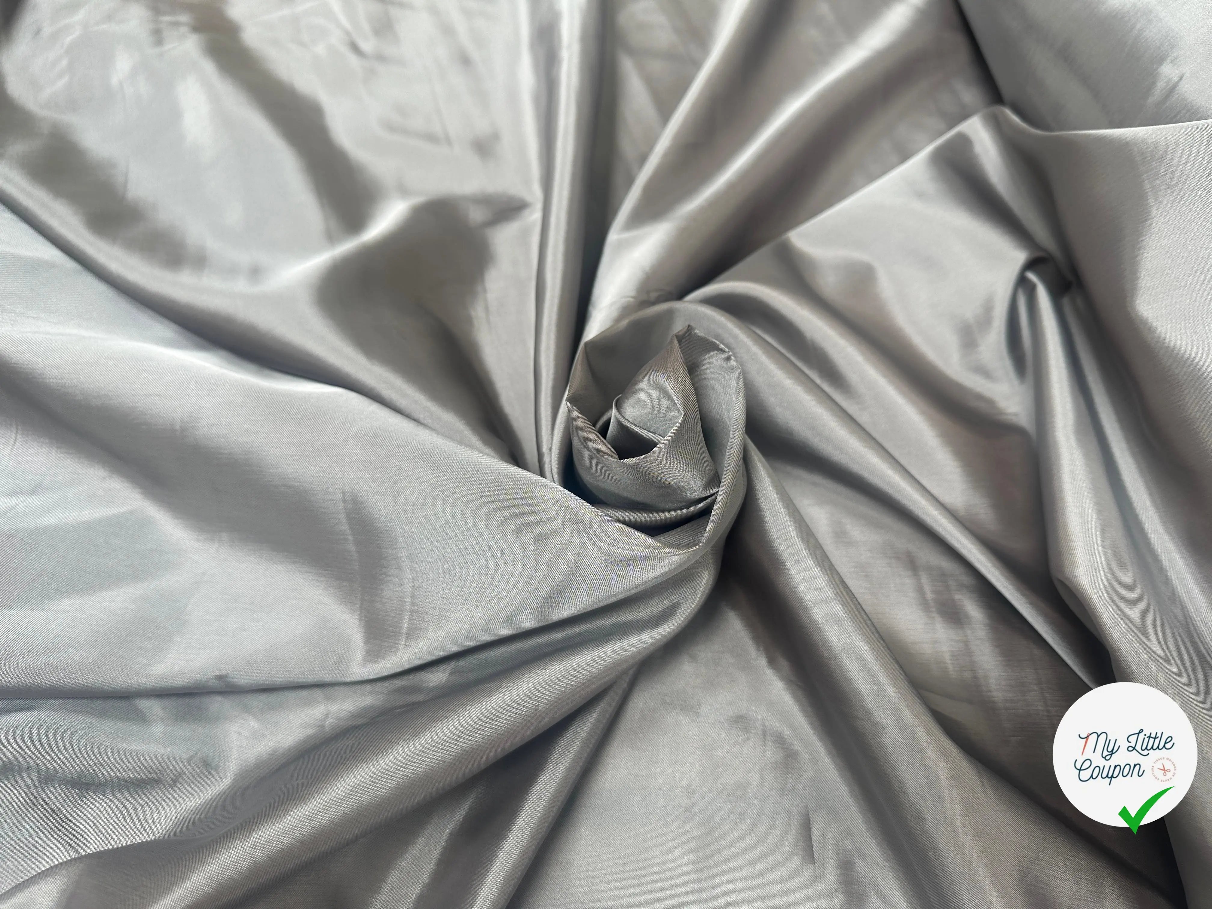 DOUBLURE ACETATE TAFFETAS GRIS - My Little Coupon