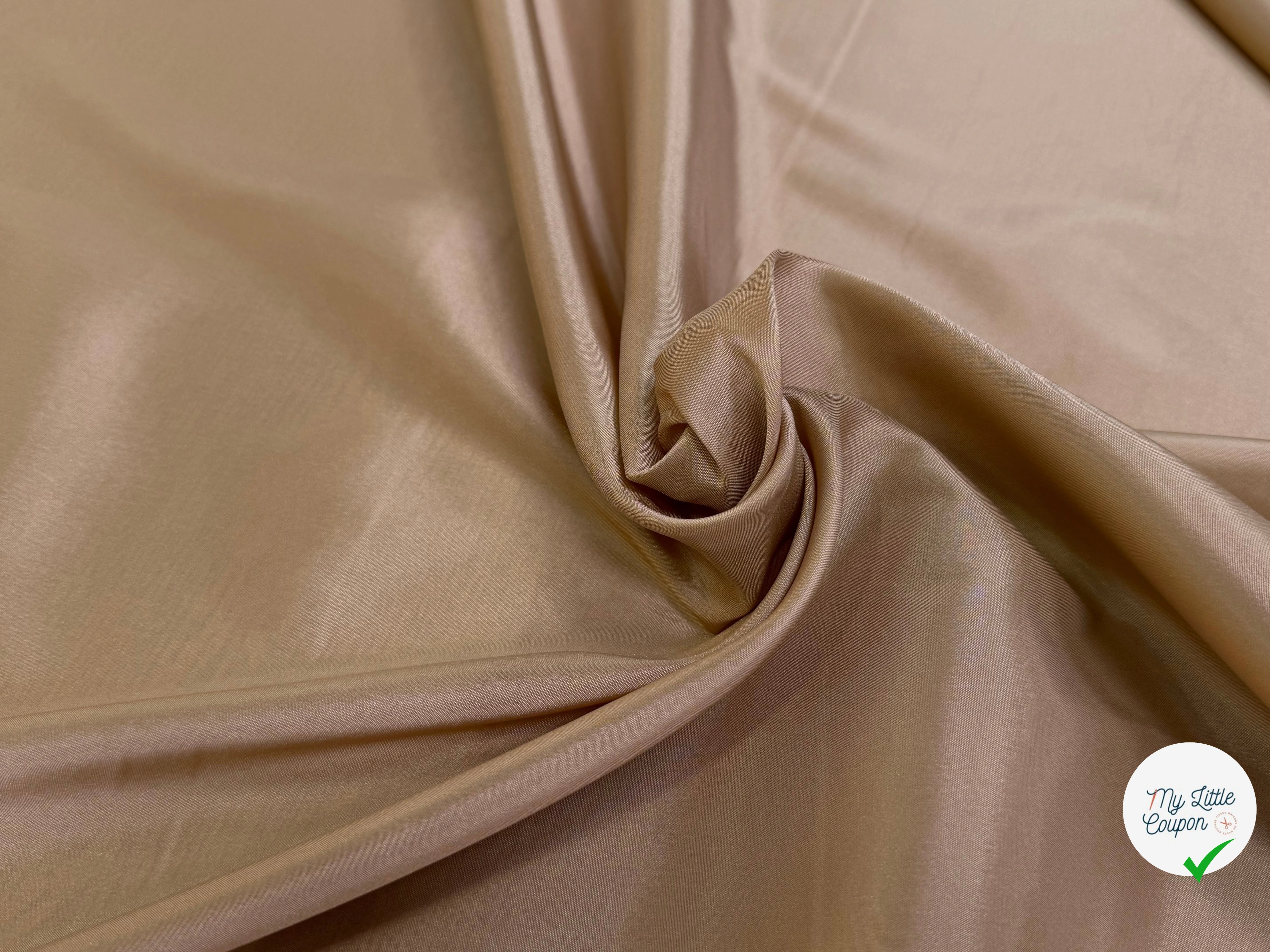 DOUBLURE BEIGE LÉGÈREMENT SATINÉE - My Little Coupon
