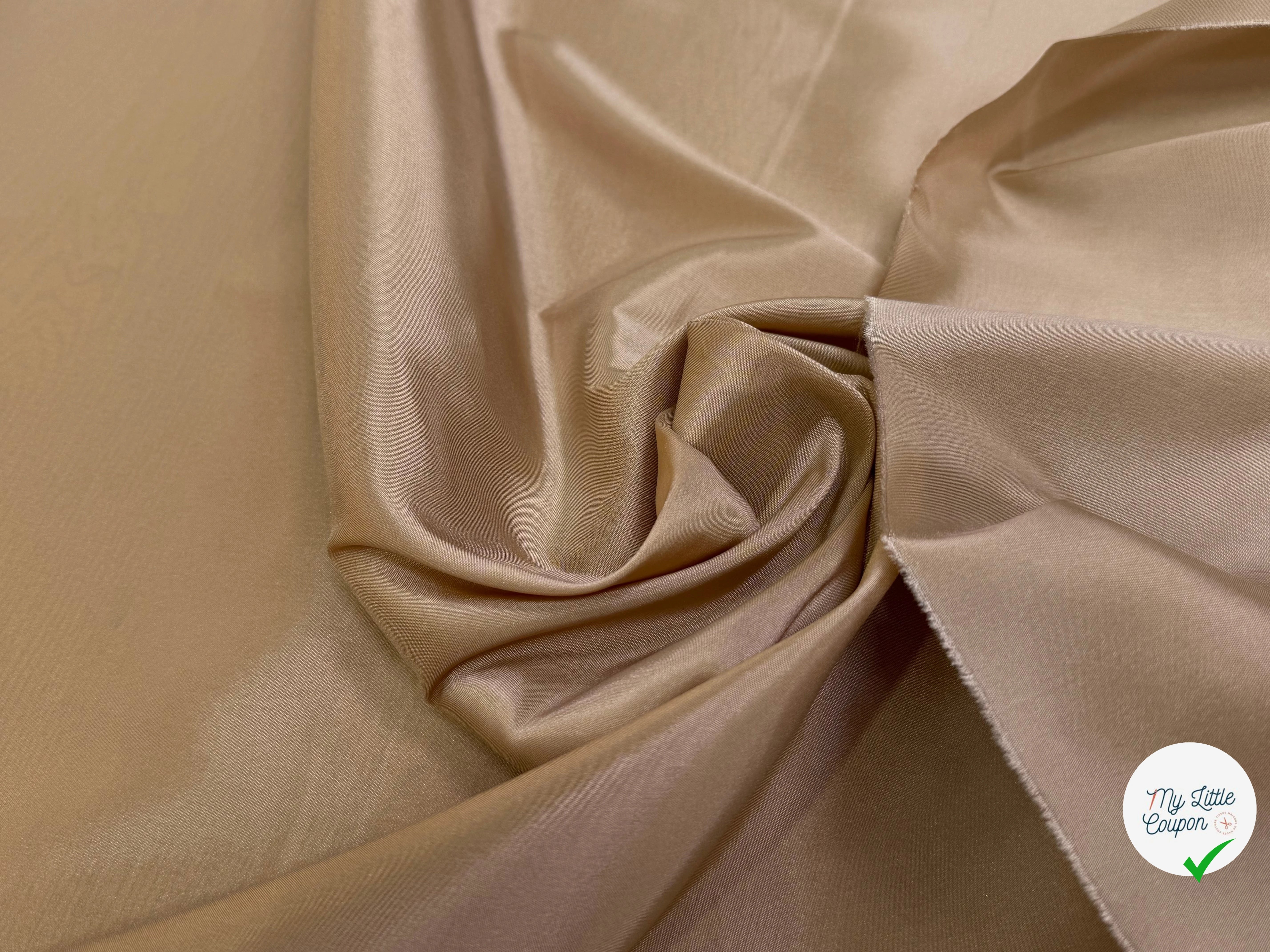 DOUBLURE BEIGE LÉGÈREMENT SATINÉE - My Little Coupon