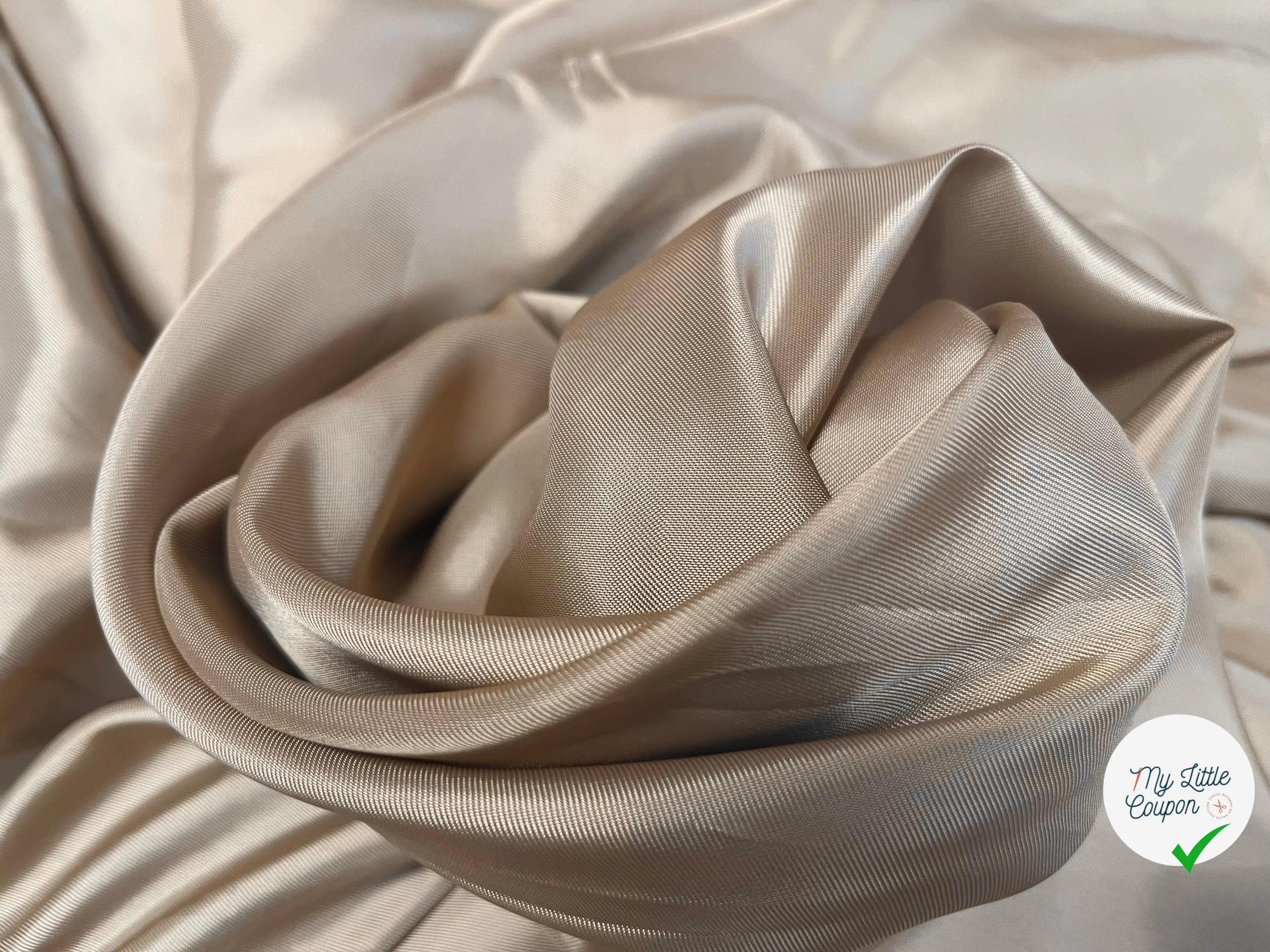 DOUBLURE CARAMEL UNI VISCOSE - My Little Coupon