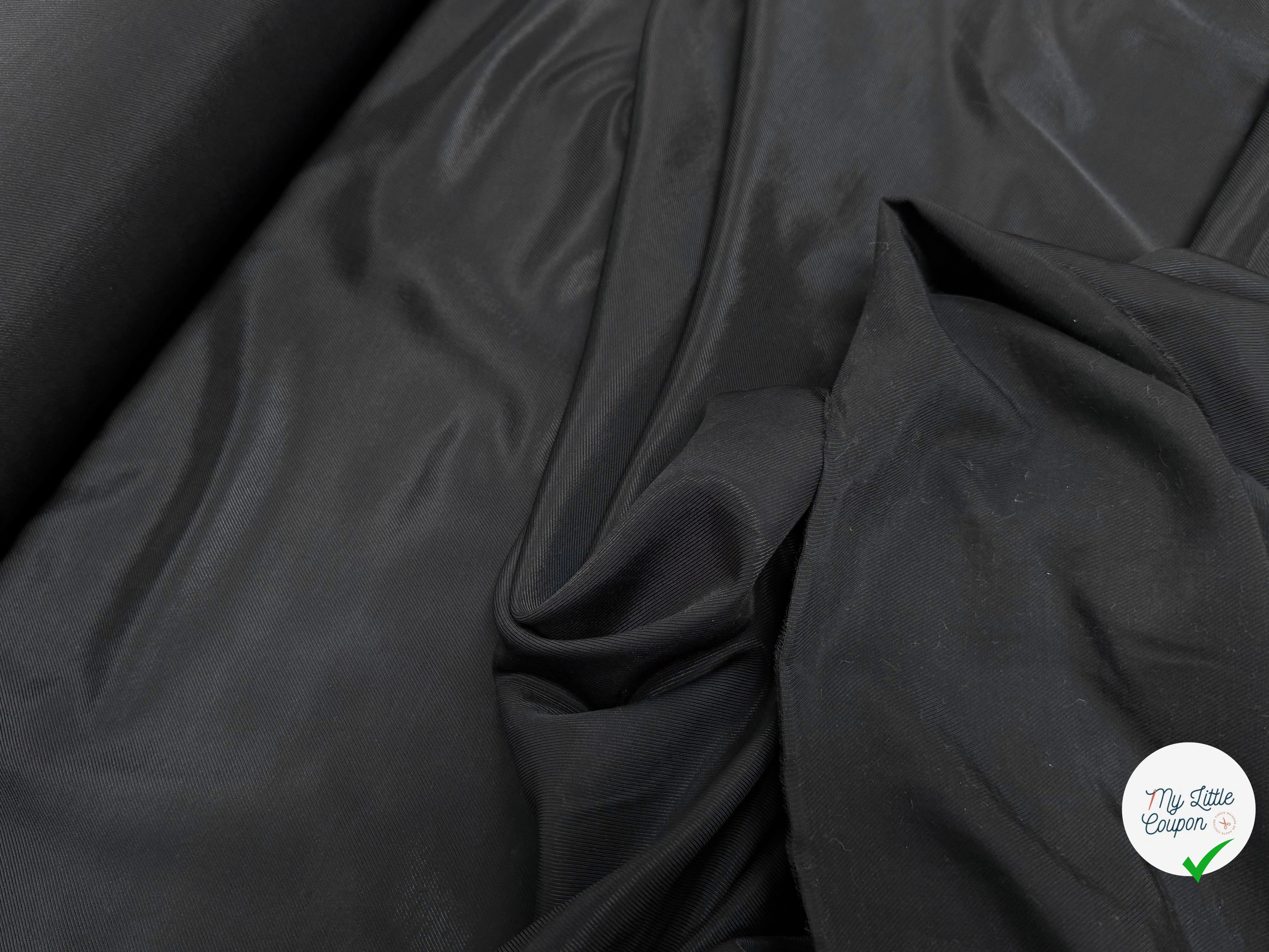 DOUBLURE COTON DRILL SOFT NOIR - My Little Coupon