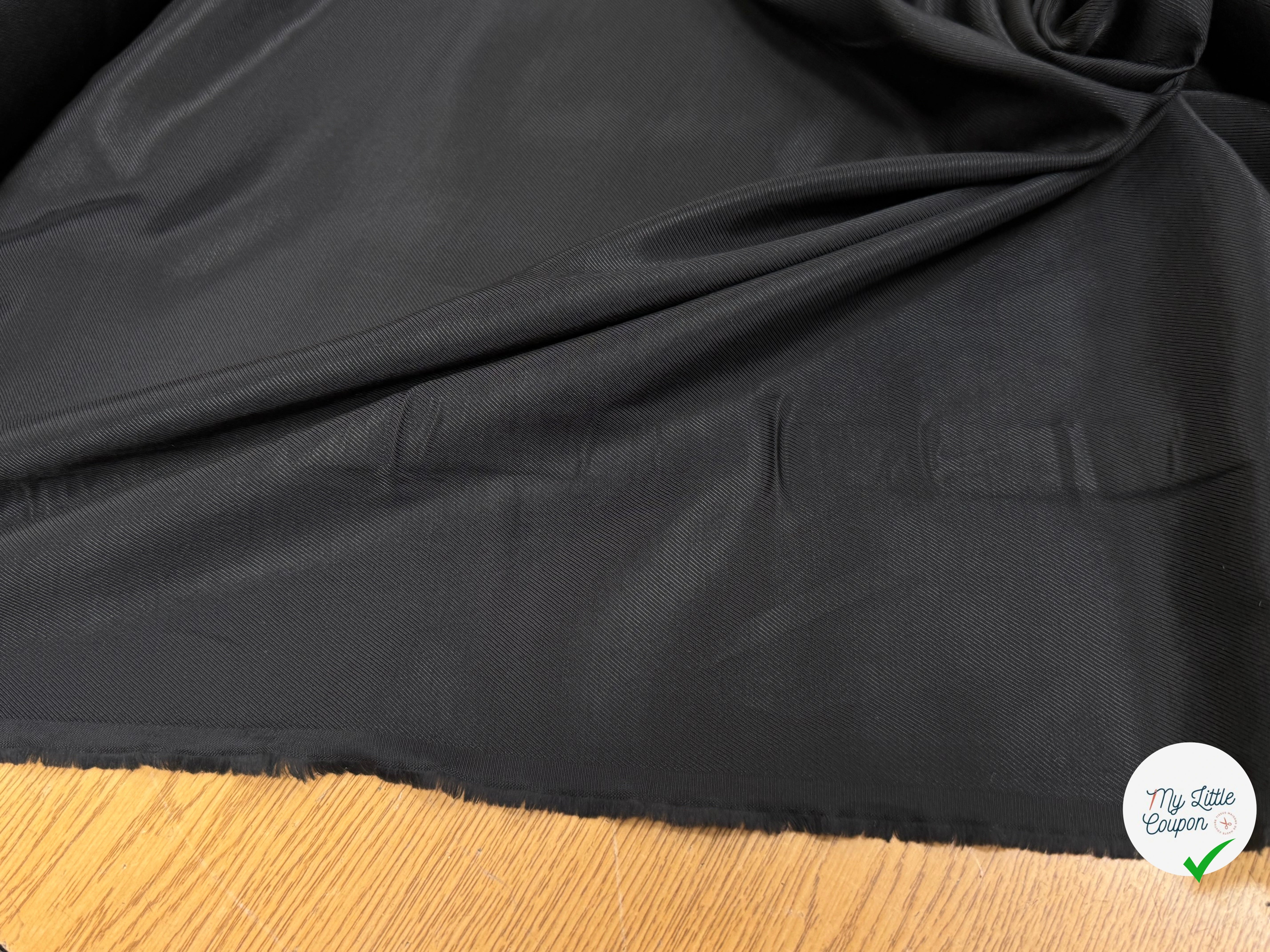 DOUBLURE COTON DRILL SOFT NOIR - My Little Coupon