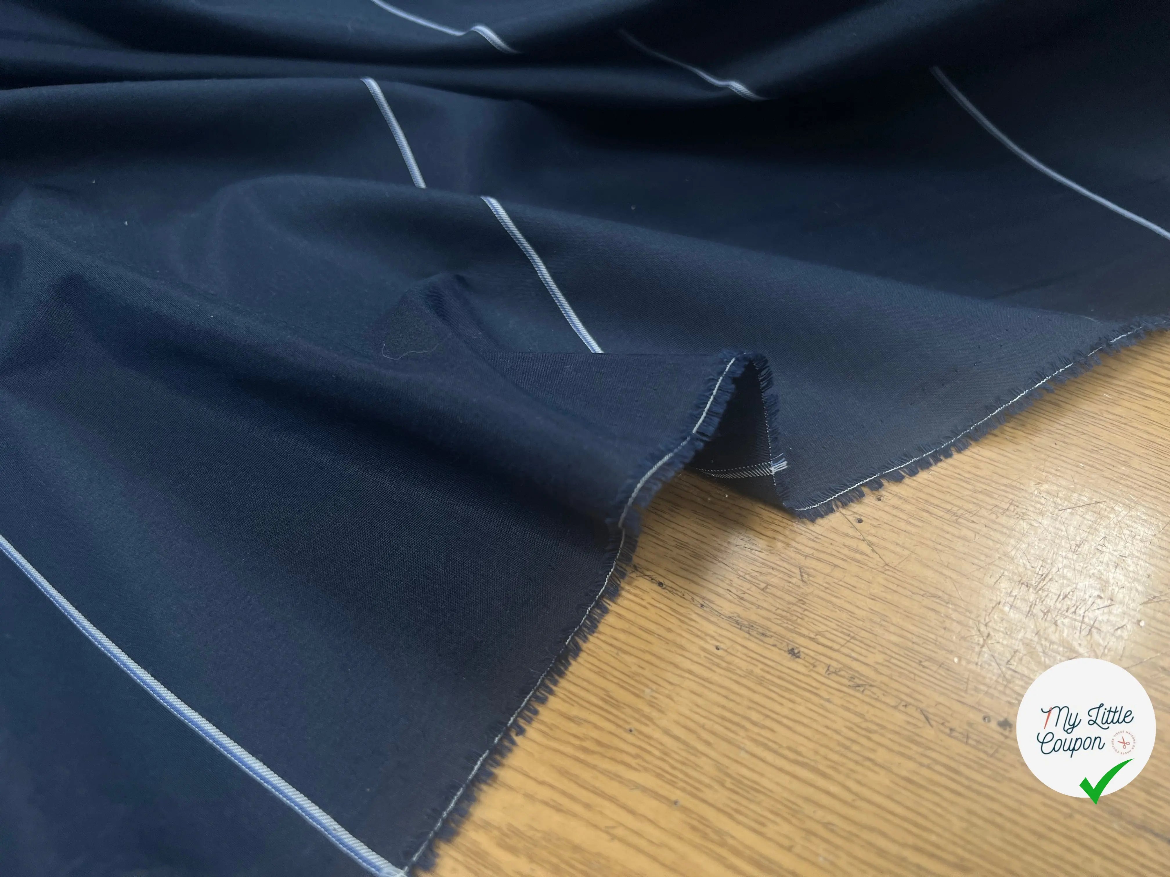 DOUBLURE COTON FOND DE POCHE MARINE - My Little Coupon