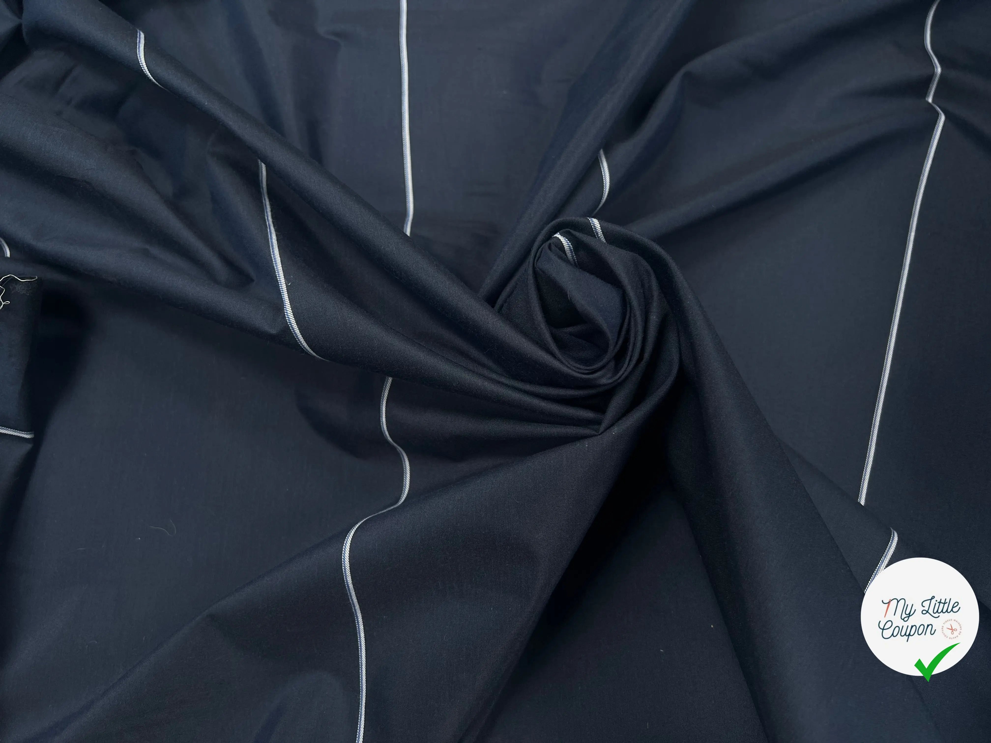 DOUBLURE COTON FOND DE POCHE MARINE - My Little Coupon