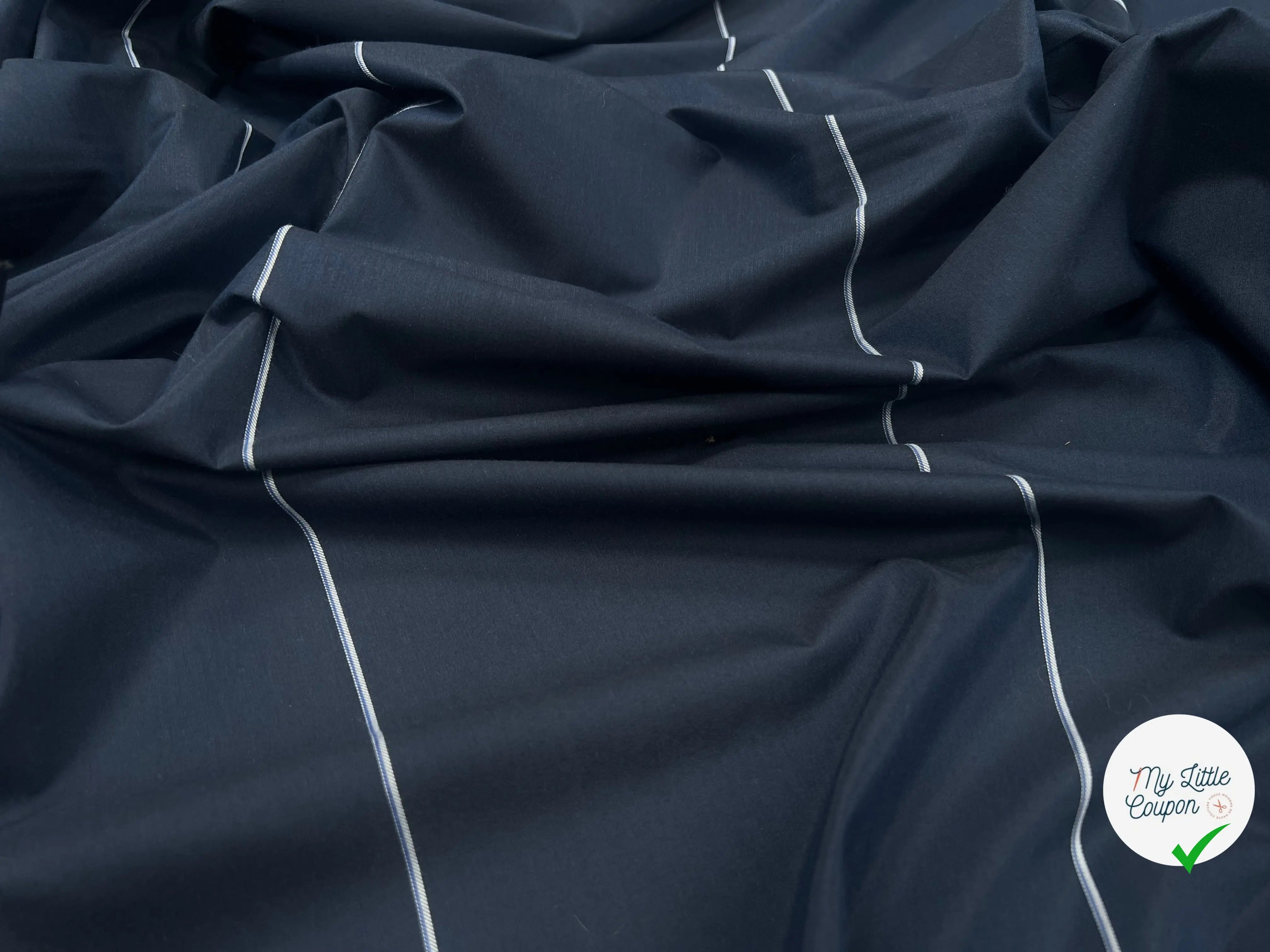 DOUBLURE COTON FOND DE POCHE MARINE - My Little Coupon