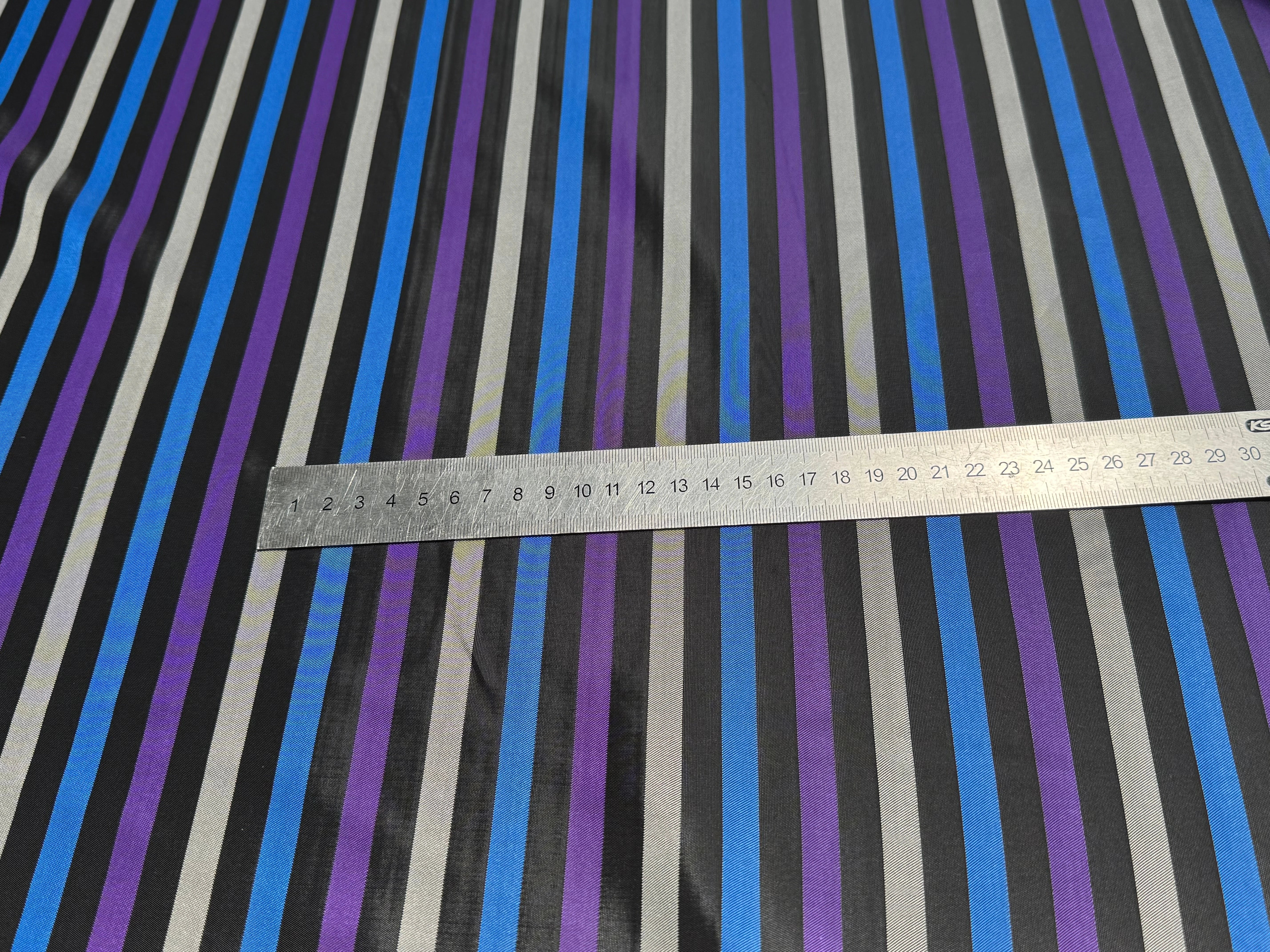 DOUBLURE CUPRO SUPERBE RAYURES MULTICOLORES - My Little Coupon