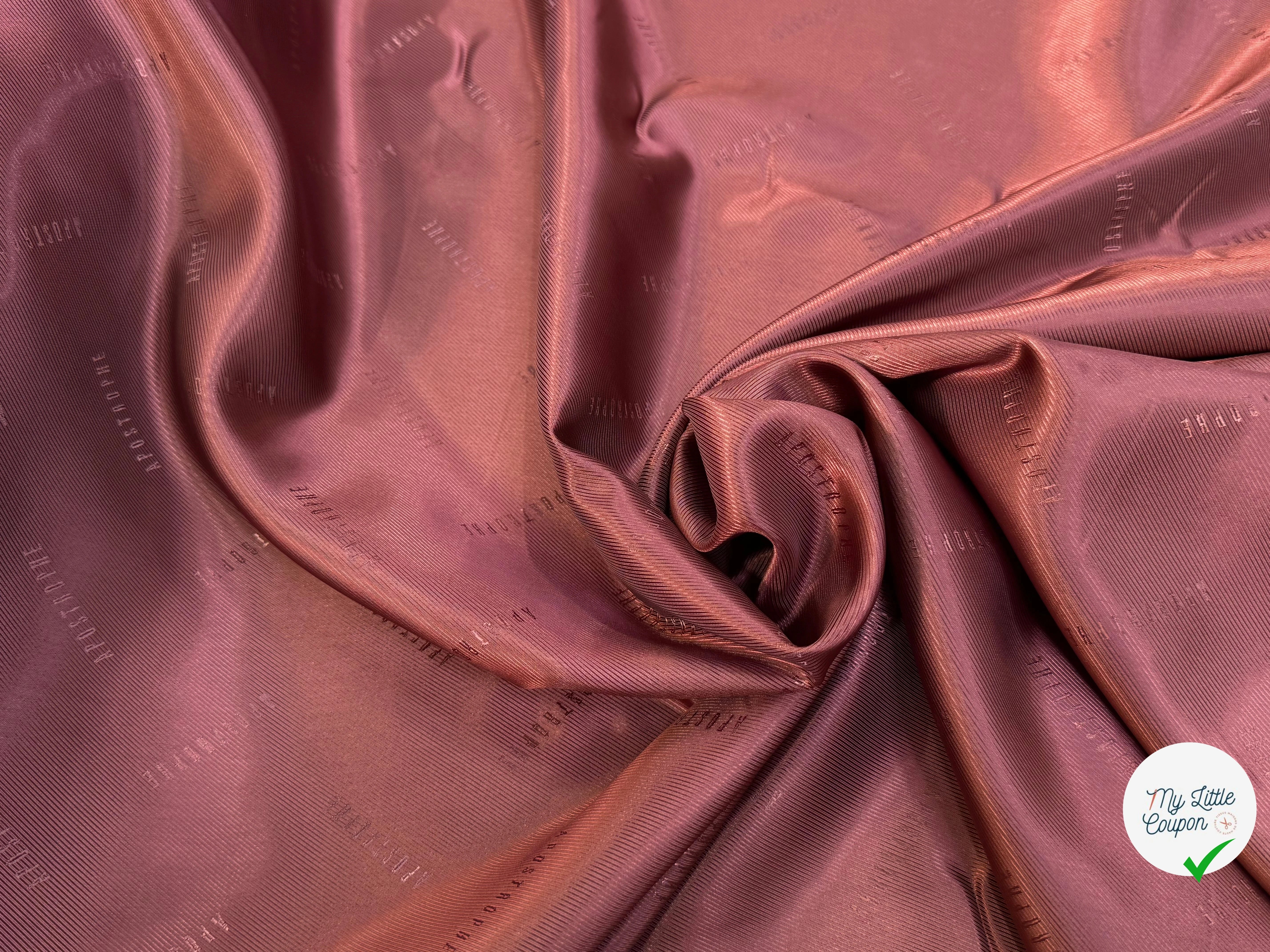DOUBLURE DRILL 100% VISCOSE ROUGE BORDEAUX #APOSTROPHE - My Little Coupon