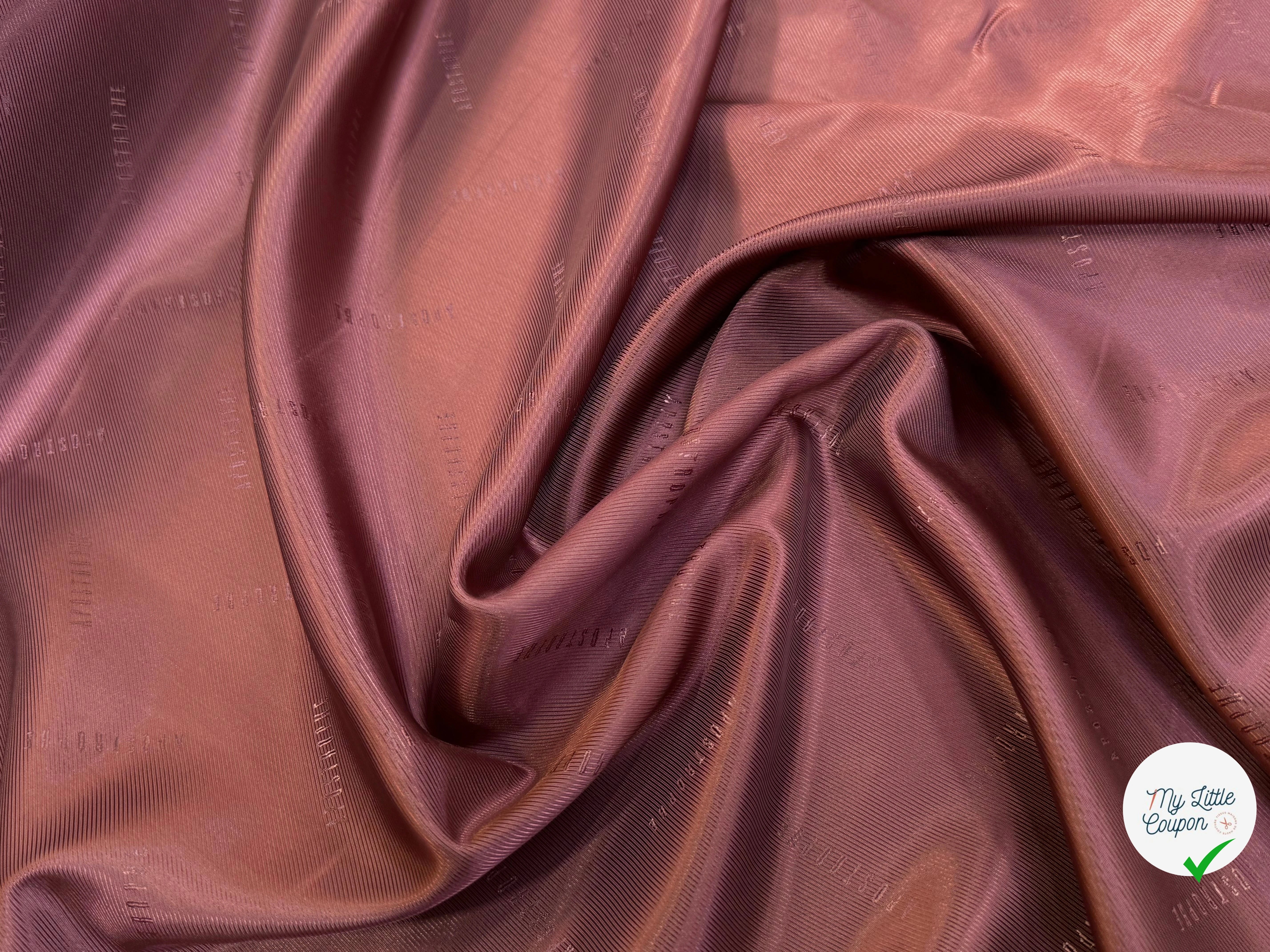 DOUBLURE DRILL 100% VISCOSE ROUGE BORDEAUX #APOSTROPHE - My Little Coupon
