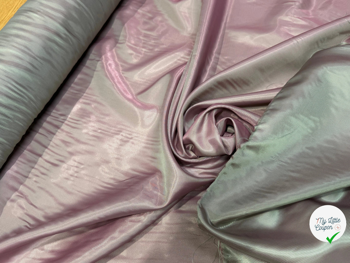 DOUBLURE DRILL POLYVISCOSE VERT CHANGEANT 50% VISCOSE - My Little Coupon