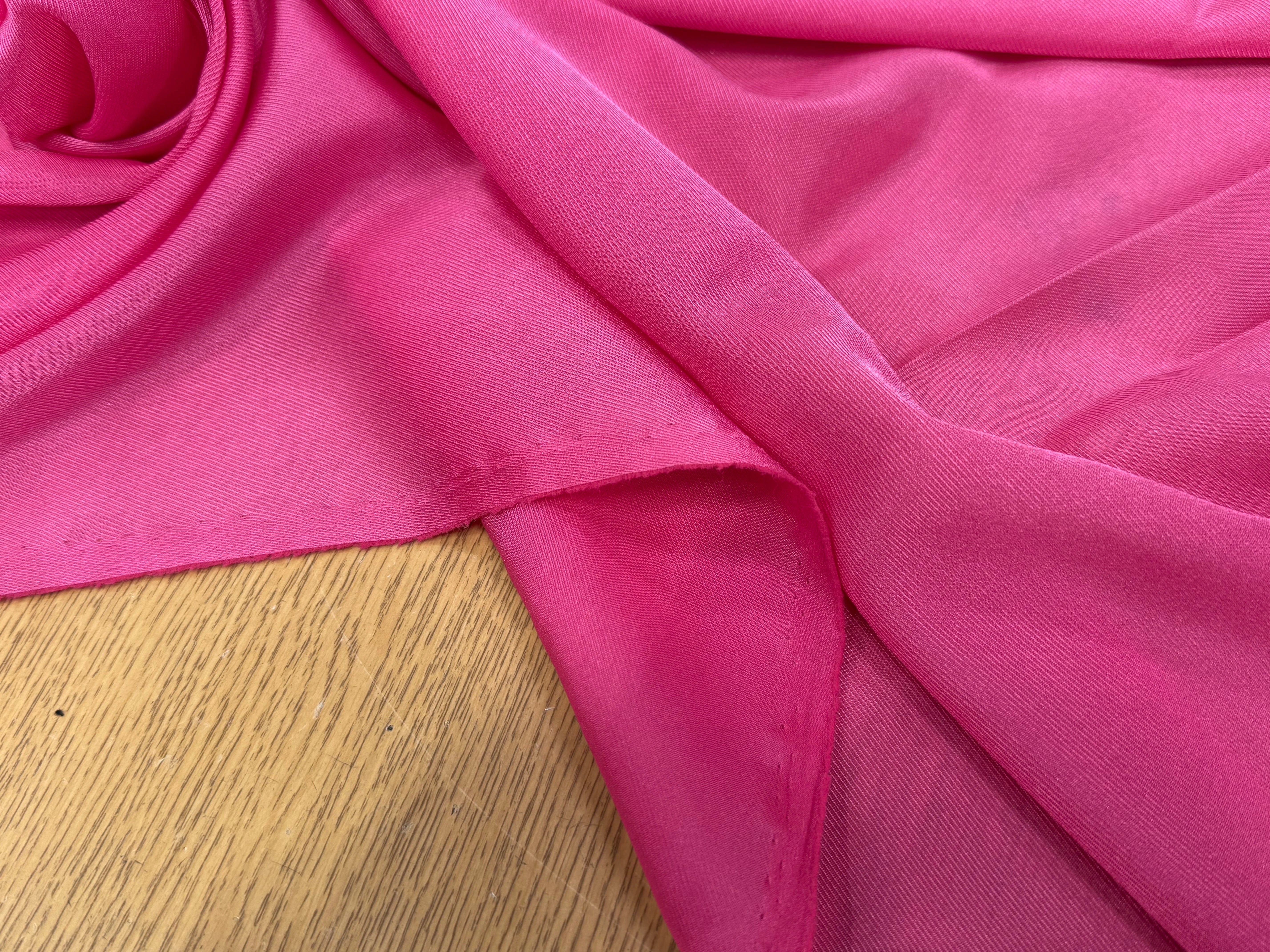 DOUBLURE ÉFFET DRILL FLUIDE ROSE BONBON - My Little Coupon